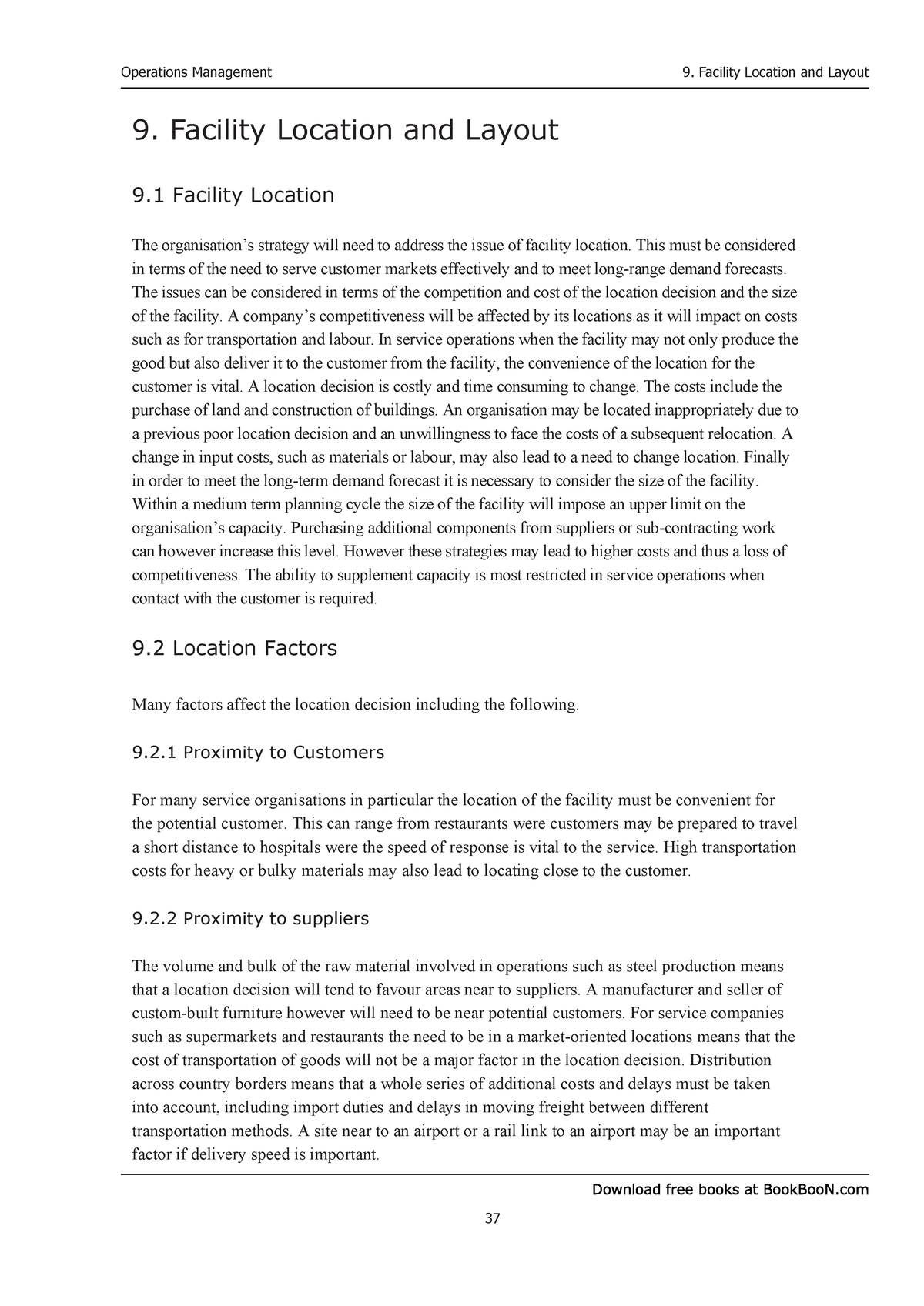 case study on facility location