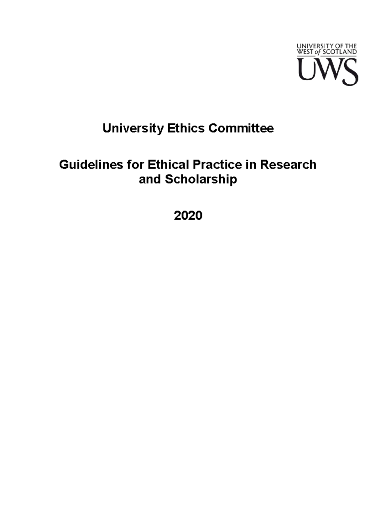 research paper about ethical guidelines