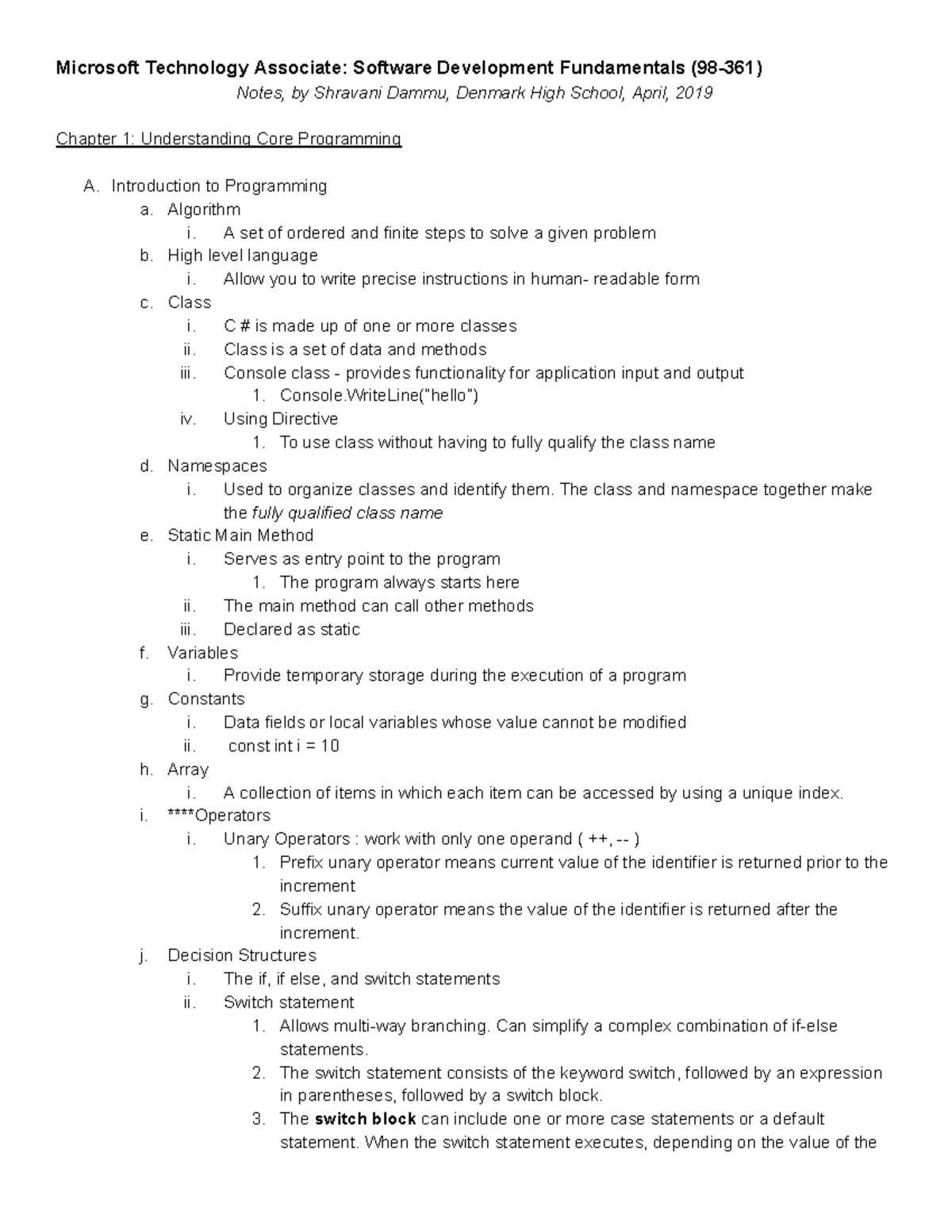 EOPA 01 CS EOPA Study Note from Denmark HS Student - Microsoft ...