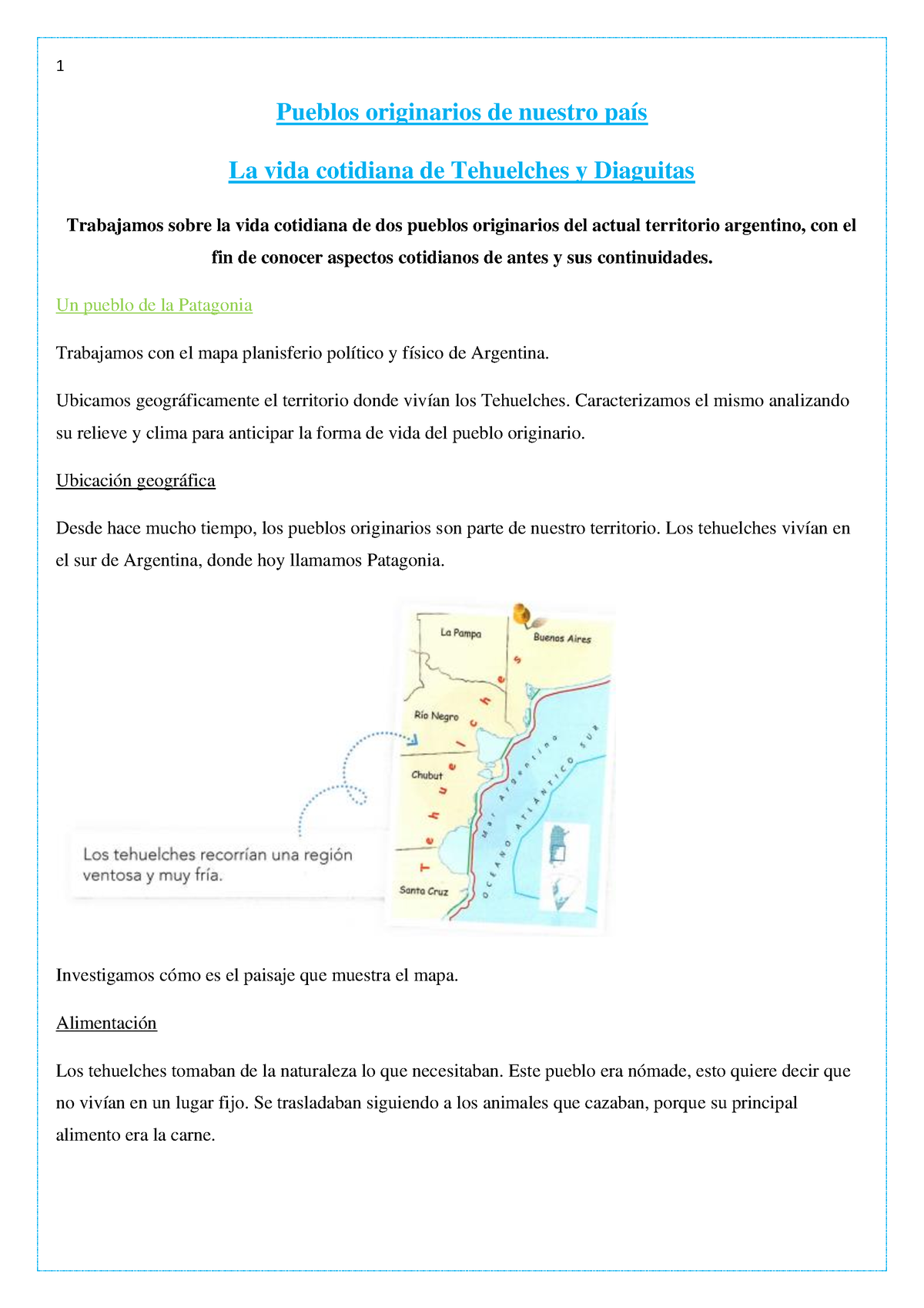 Secuencia 1 Pueblos Originarios De Nuestro País - Pueblos Originarios ...