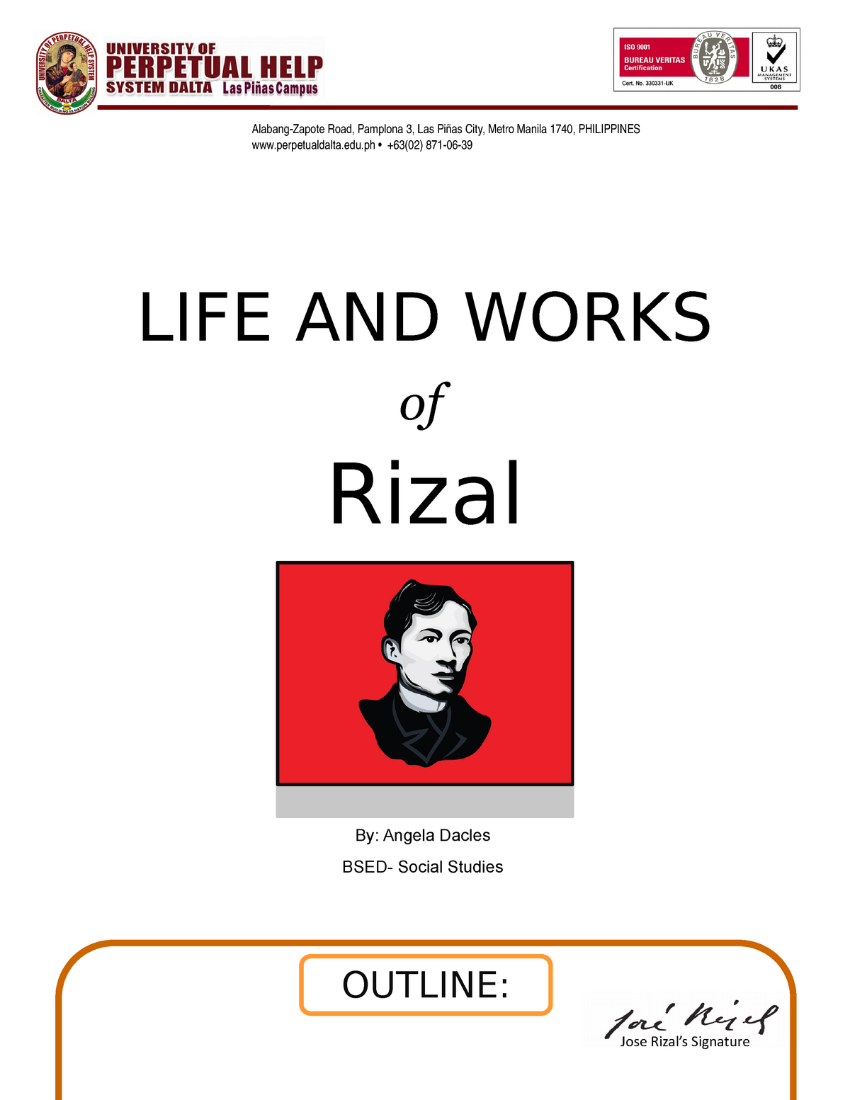 essay about the life and works of jose rizal