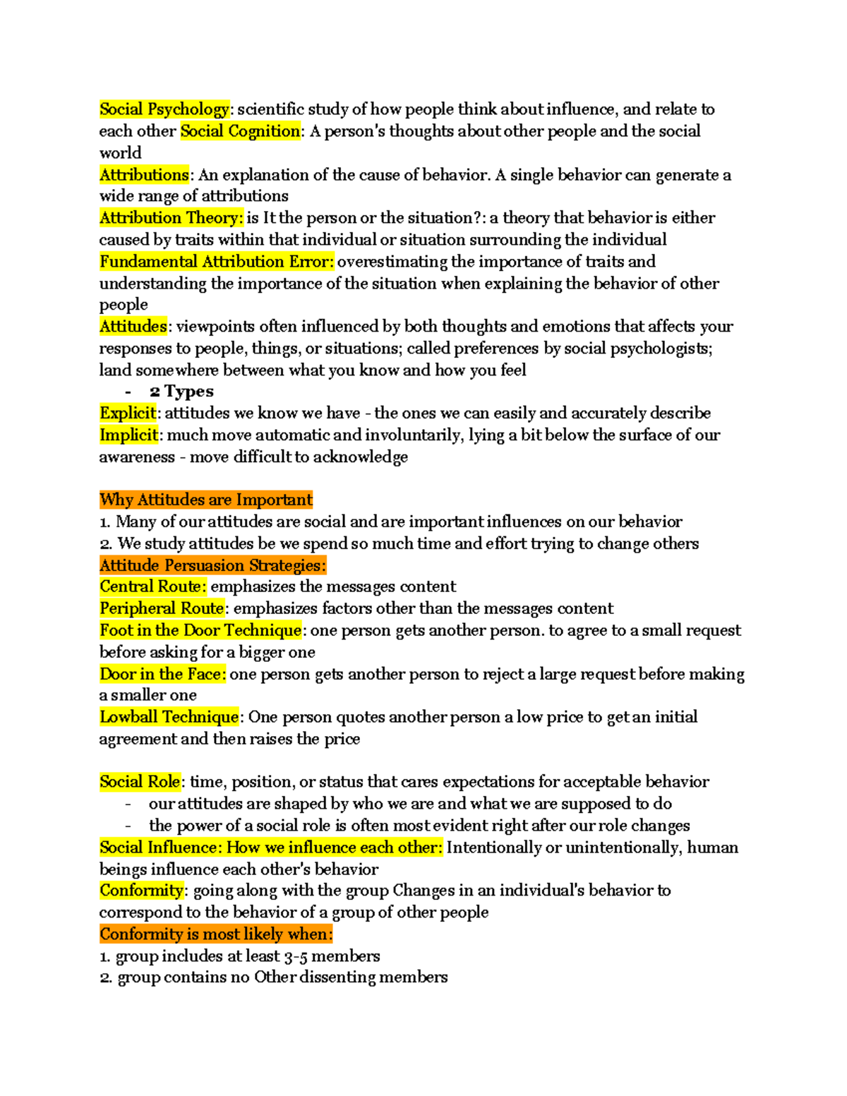 Human Behavior notes - PSYC 101 - MSU - Studocu