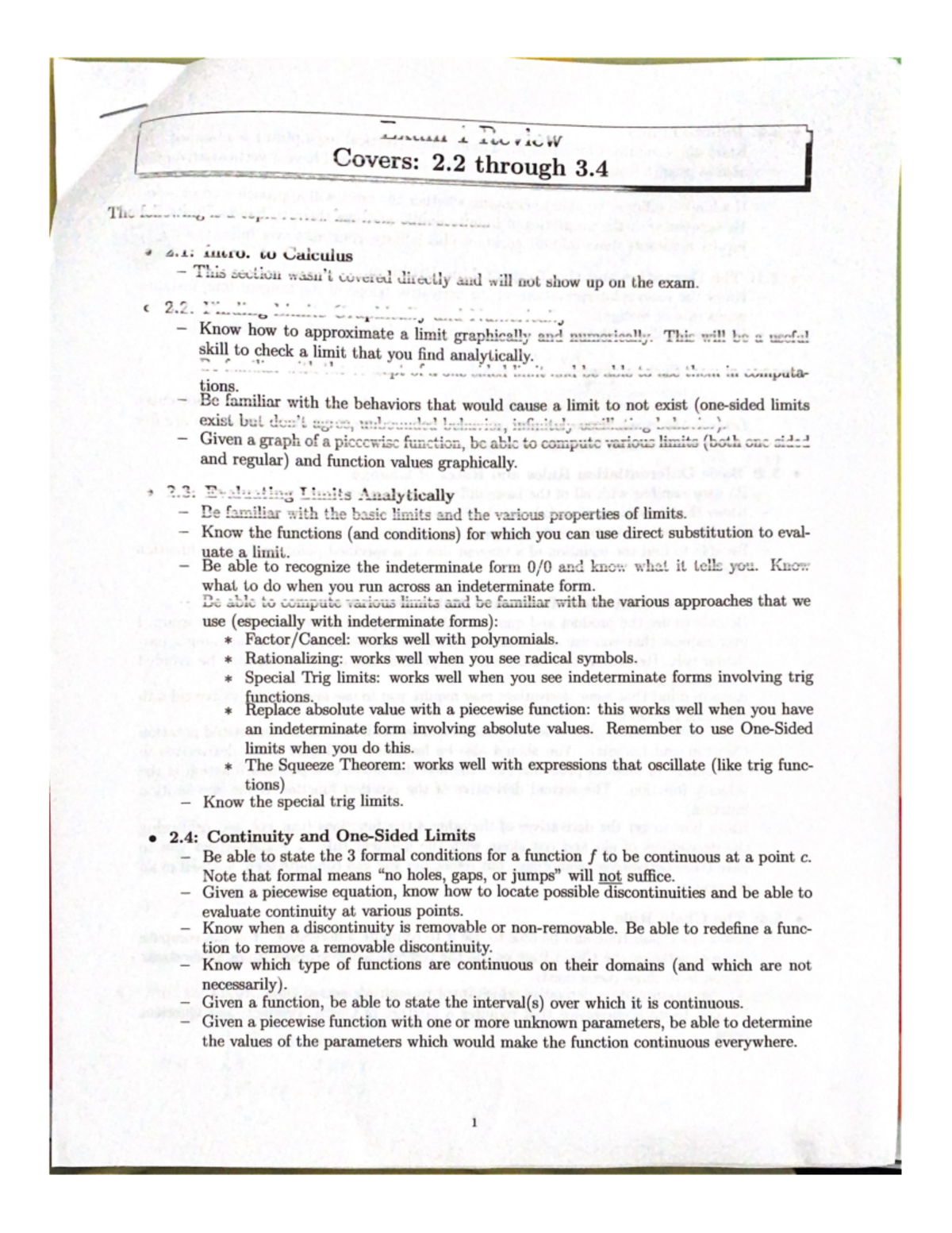 Exam One Review Mth 191 Studocu Exam One Review Mth 191 Studocu