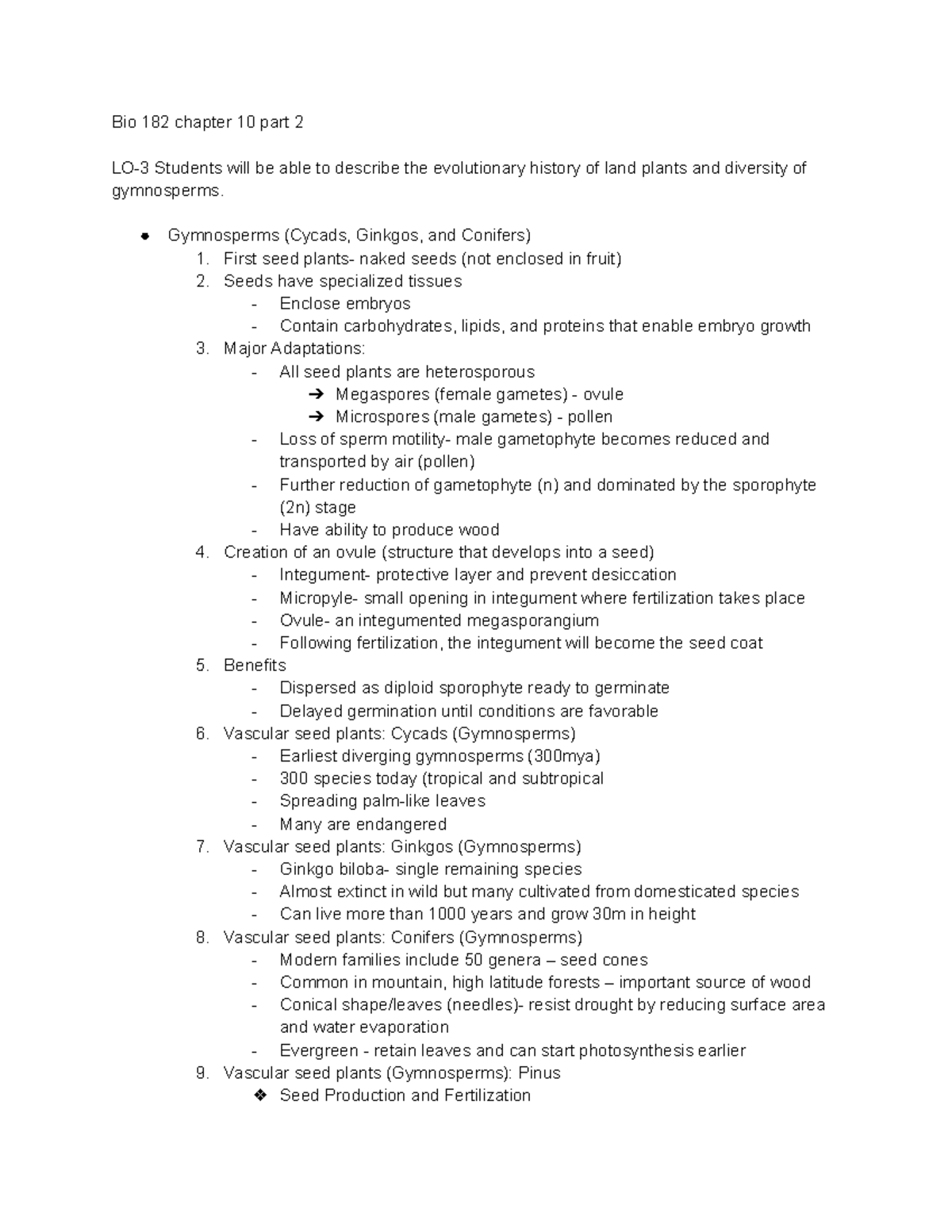 Bio 182 Ch 10 - Heidi Kloeppel class part 2 - Bio 182 chapter 10 part 2 ...