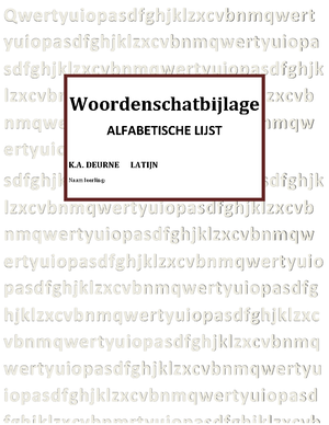 Latijn: Verbuigingsmodellen - Substantieven van de a- en o-verbuiging ...