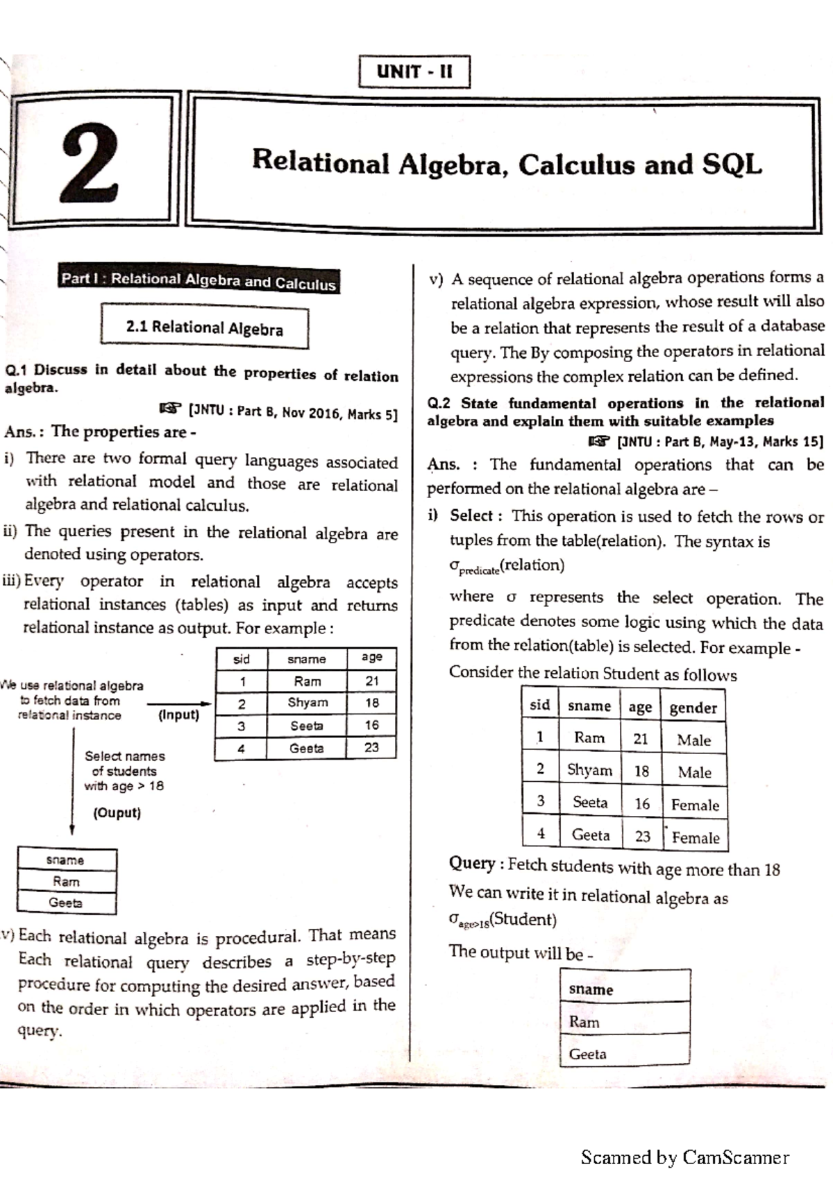 DBMS UNIT 2 - Needed - R18 B.Tech. Cse (Computer Networks) Iii & Iv ...