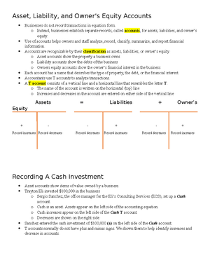 Accounting Cycle Chapter 2 Notes - Chapter 2 – Section 1 Property and ...