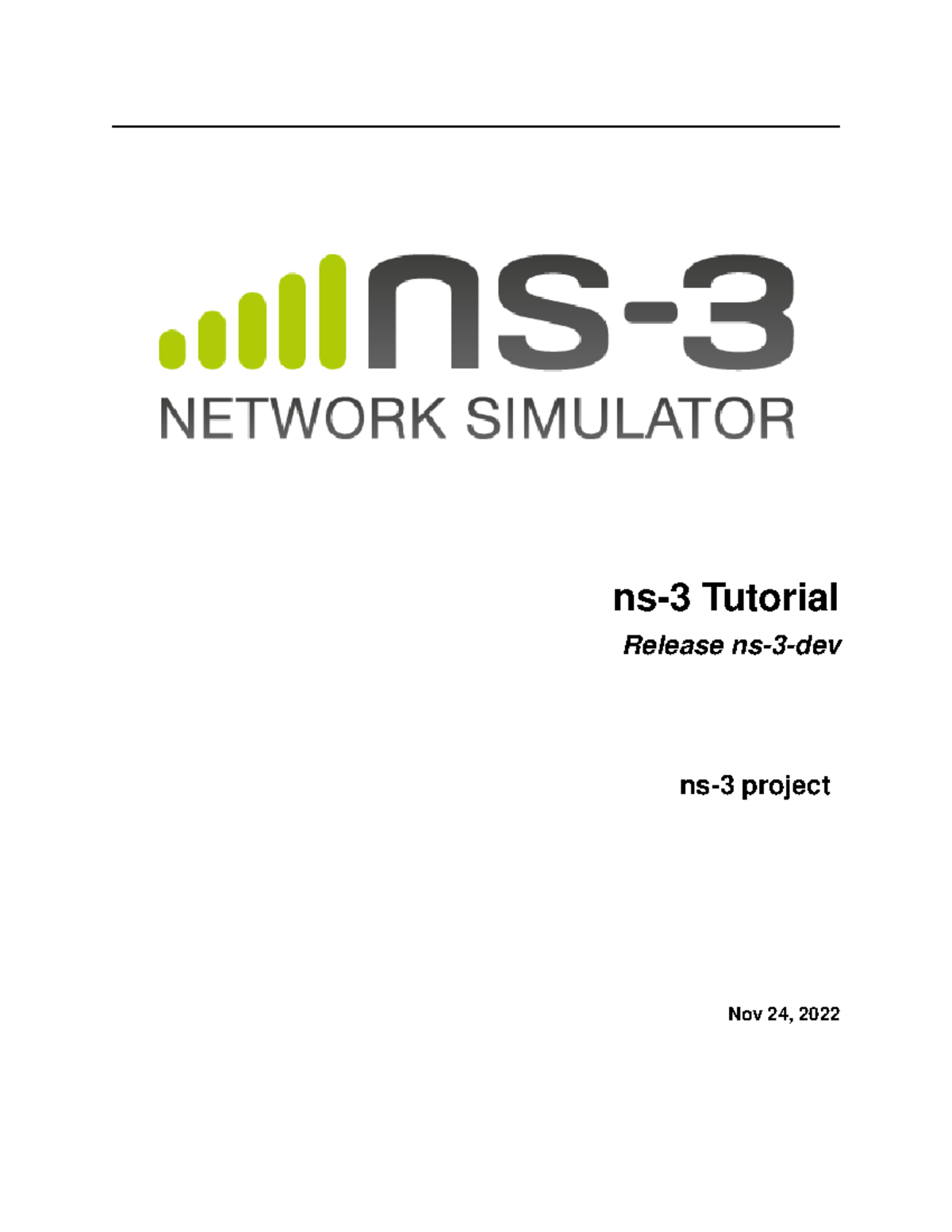 Ns-3-tutorial - Ns 3 tutorial - ns-3 Tutorial Release ns-3-dev ns-3 ...