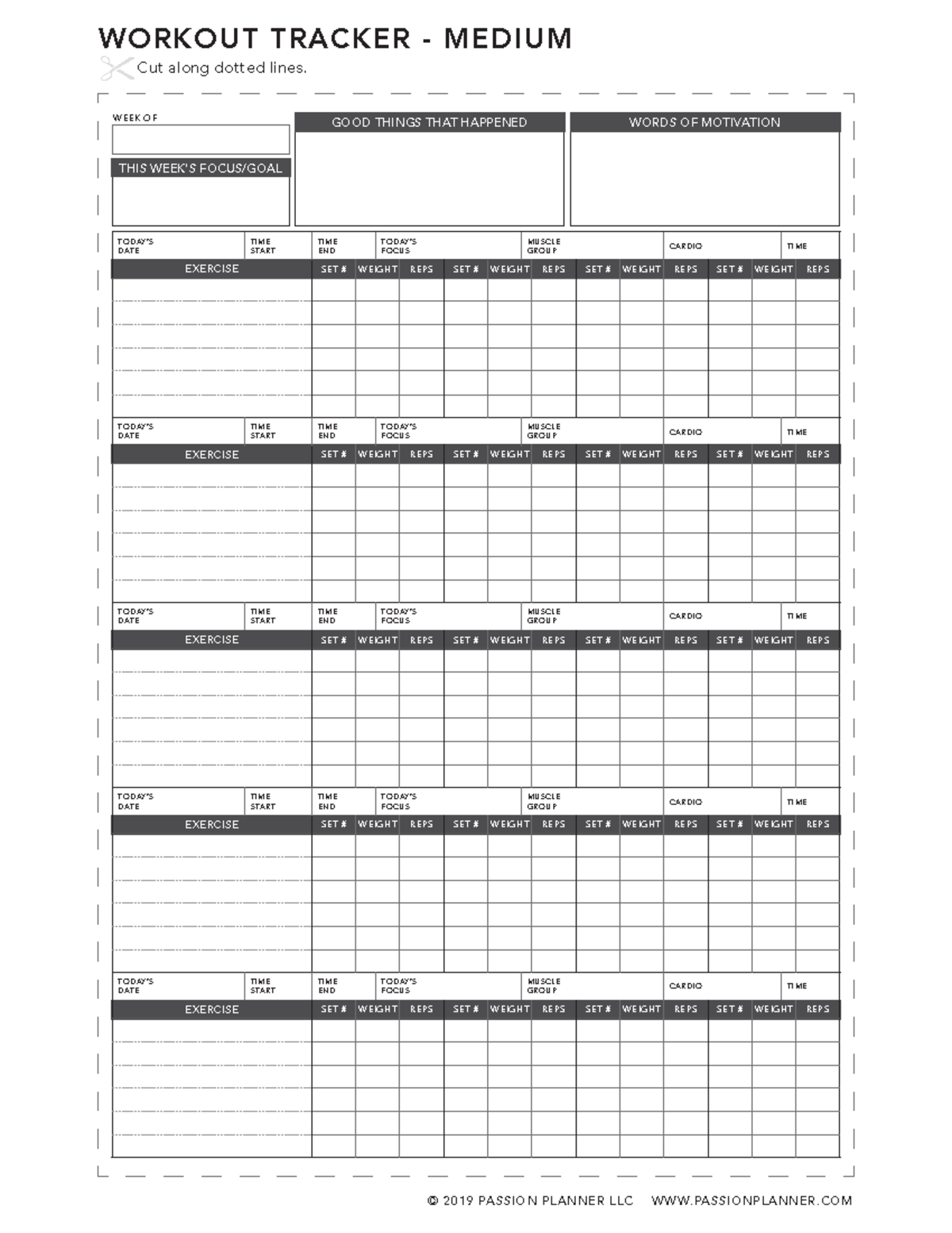 Workout Tracker Medium - 