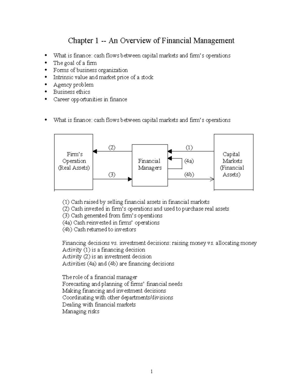 Lecture-Notes-Mid1 - Sir shameel - Chapter 1 - An Overview of Financial ...