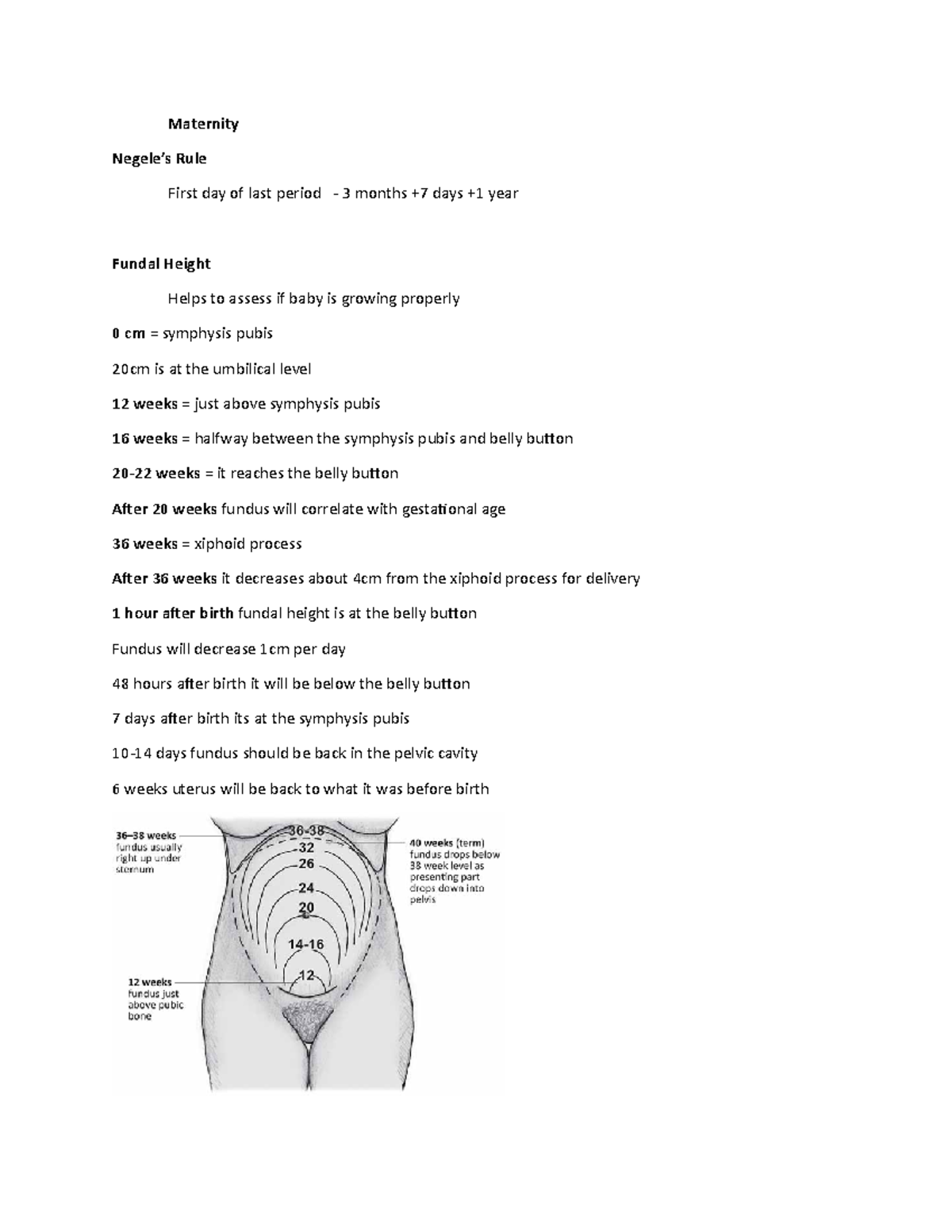 Maternity Notes For Nursing - Nur 426 - Arizona College - Studocu