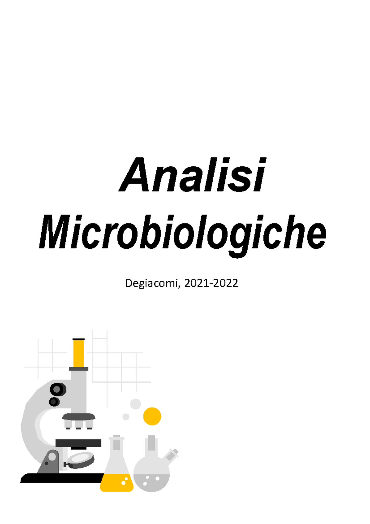 Microniologia Degiacomi - Analisi Microbiologiche Degiacomi, 2021- 1 ...