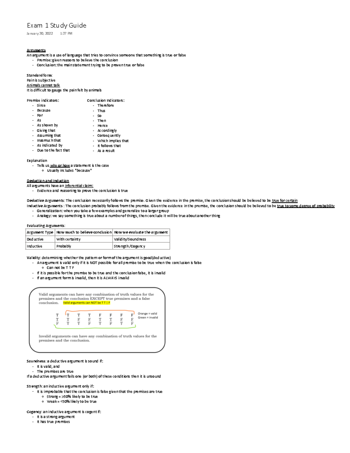 phil-201-exam-1-study-guide-arguments-an-argument-is-a-use-of