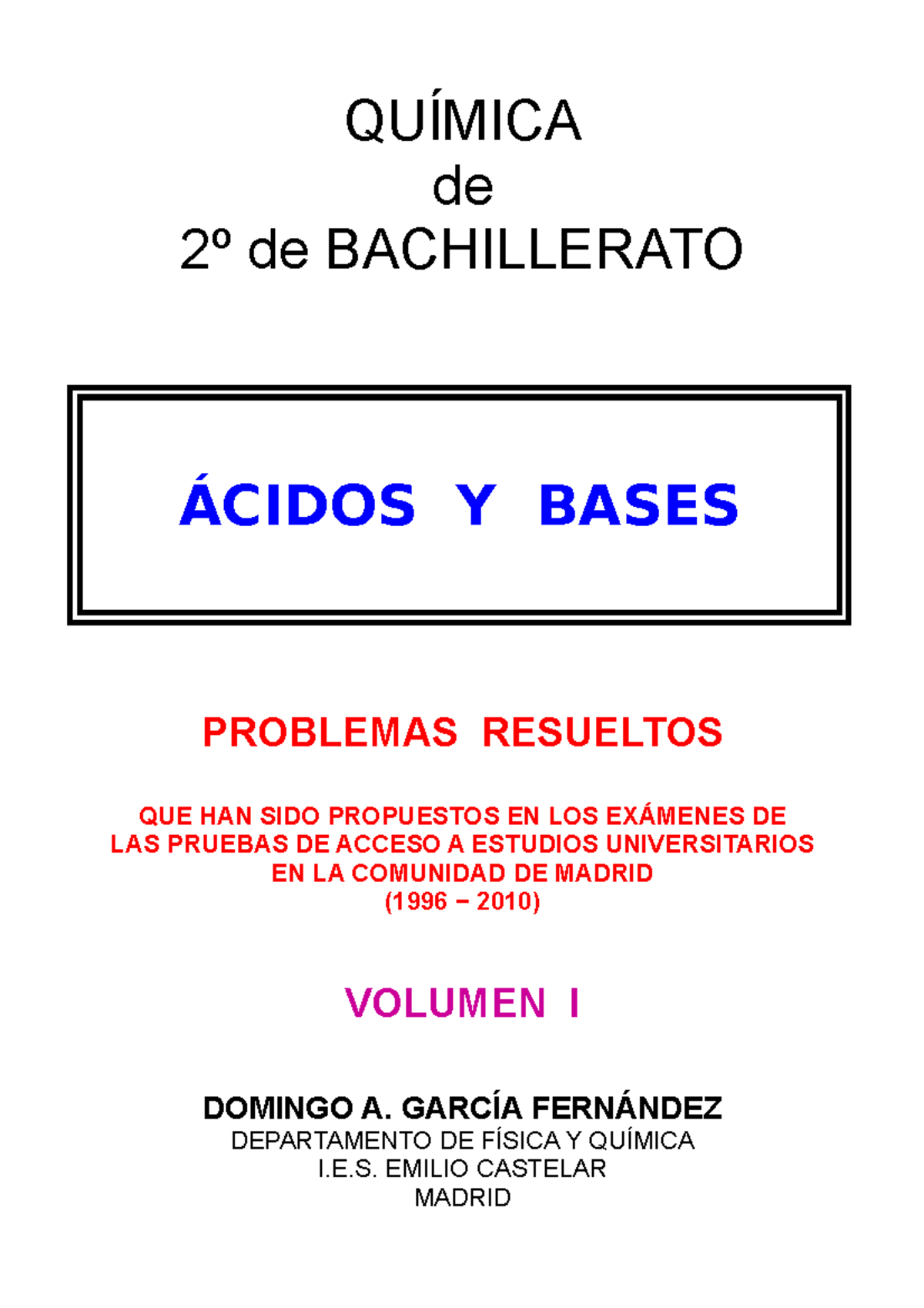 6.2 - Á Cidos Y Bases - Problemas Resueltos DE Acceso A LA Universidad ...