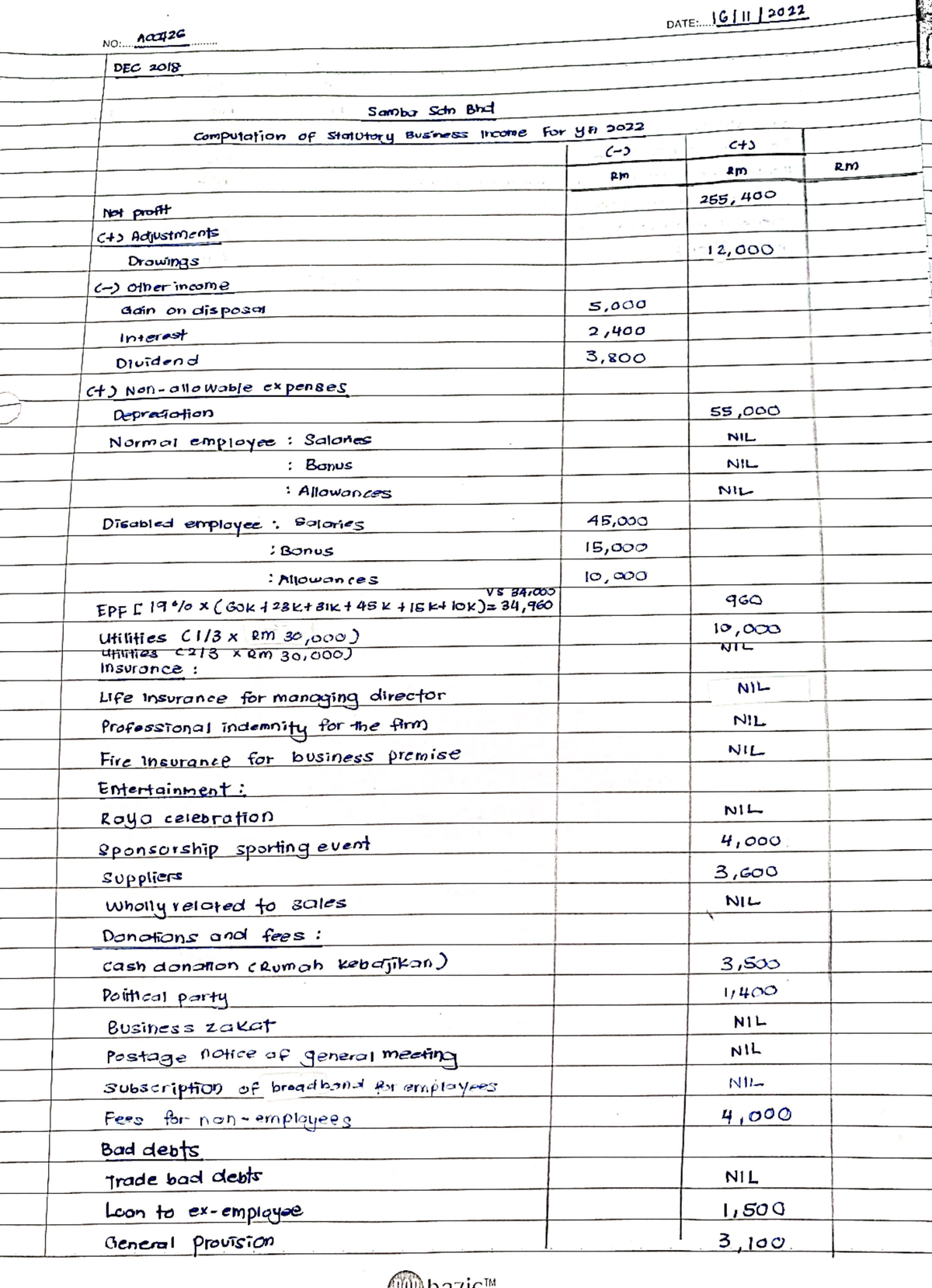 ACC426 - DEC 2018 - Notes - Financial and Management Accounting - Studocu