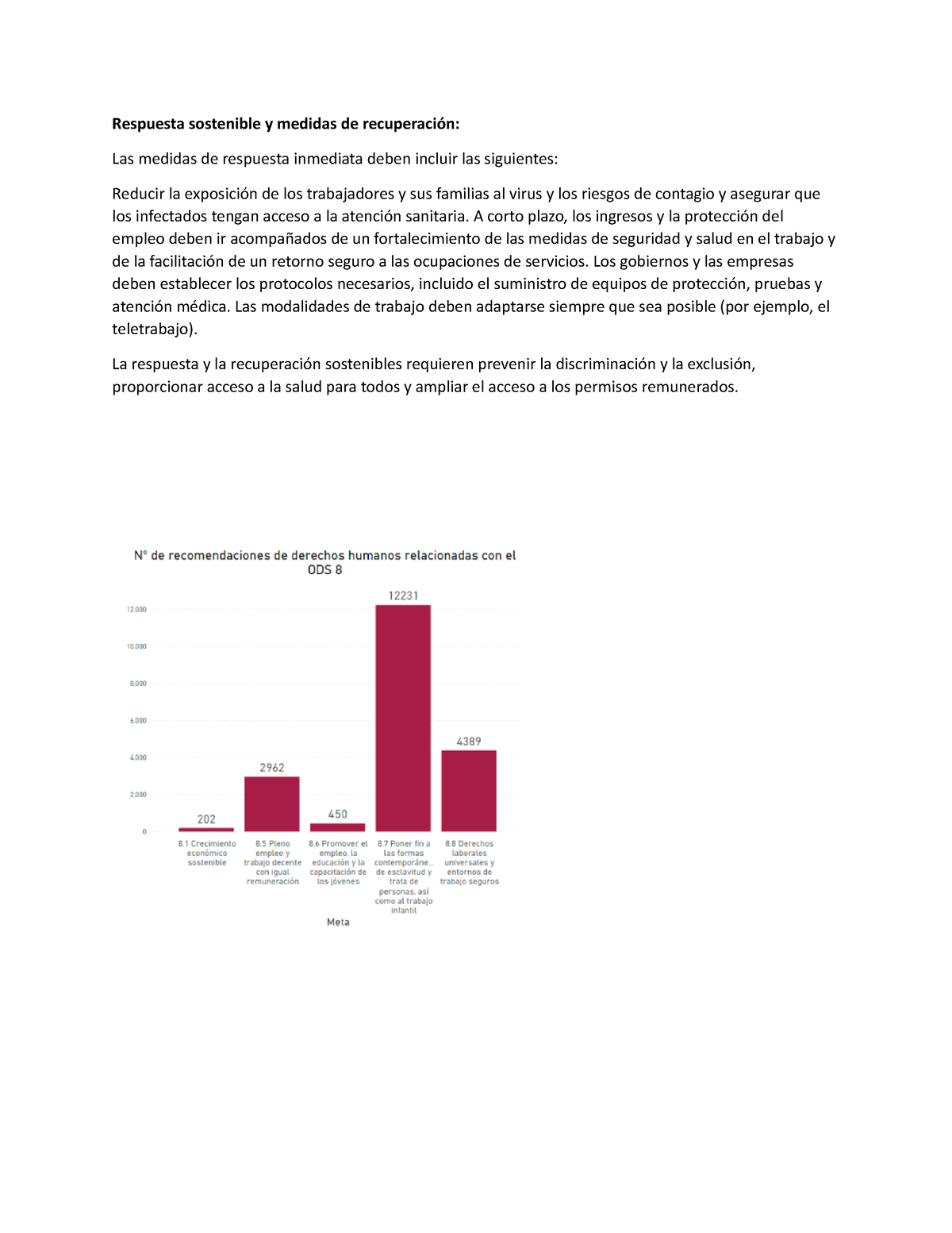 DCOPN X LANO XFA - Respuesta sostenible y medidas de recuperación: Las  medidas de respuesta - Studocu