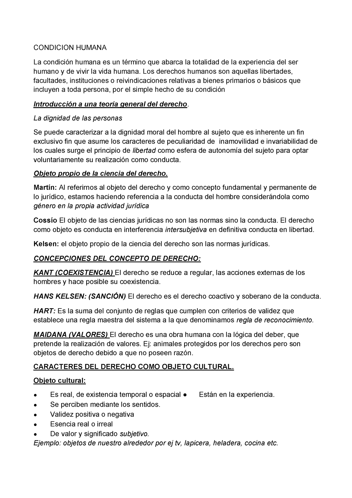 Apunte Bolillas 1/2/3 De Introducción Al Derecho Cátedra B - CONDICION ...