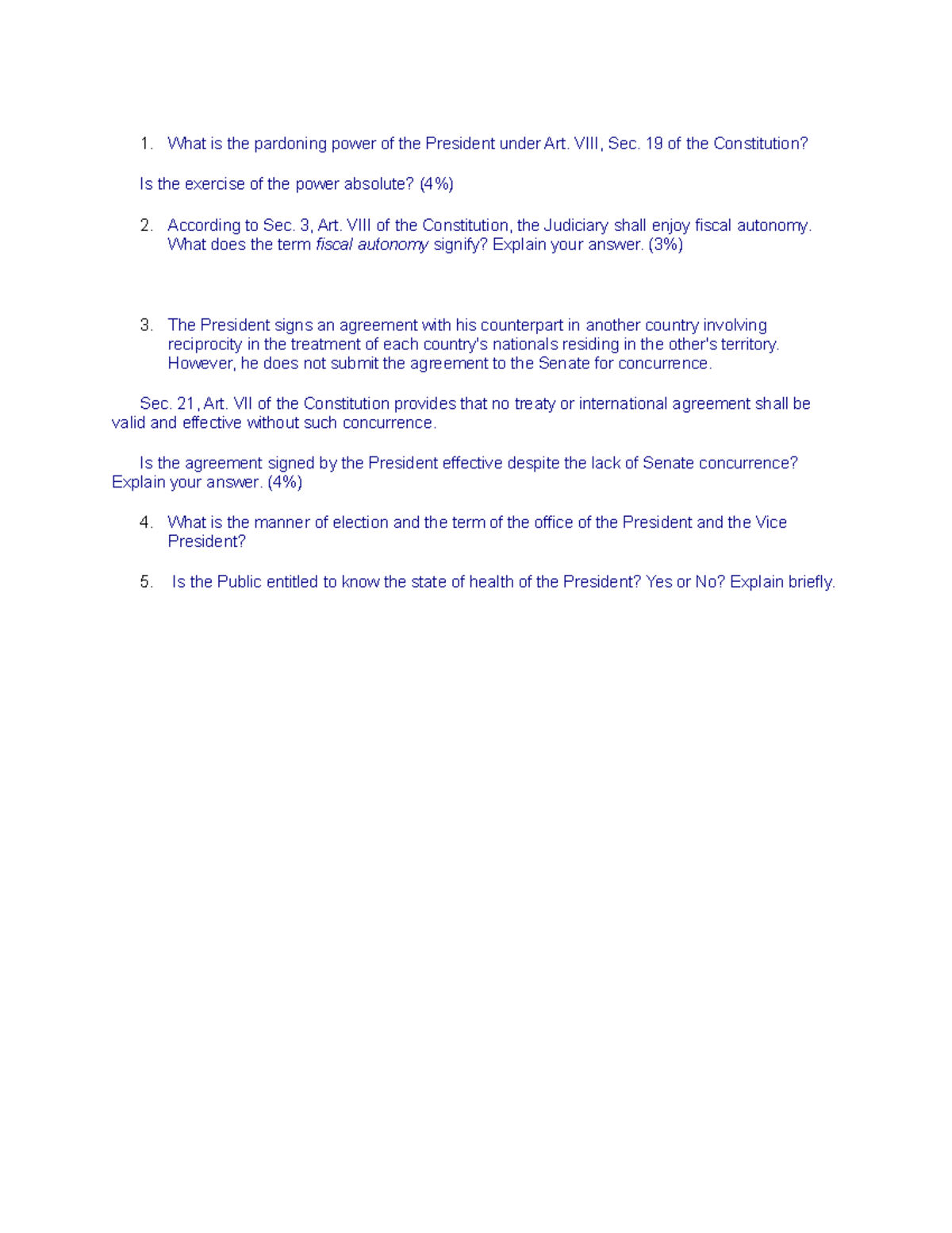 What Is The Pardoning Power Of The President Under Art - VIII, Sec. 19 ...