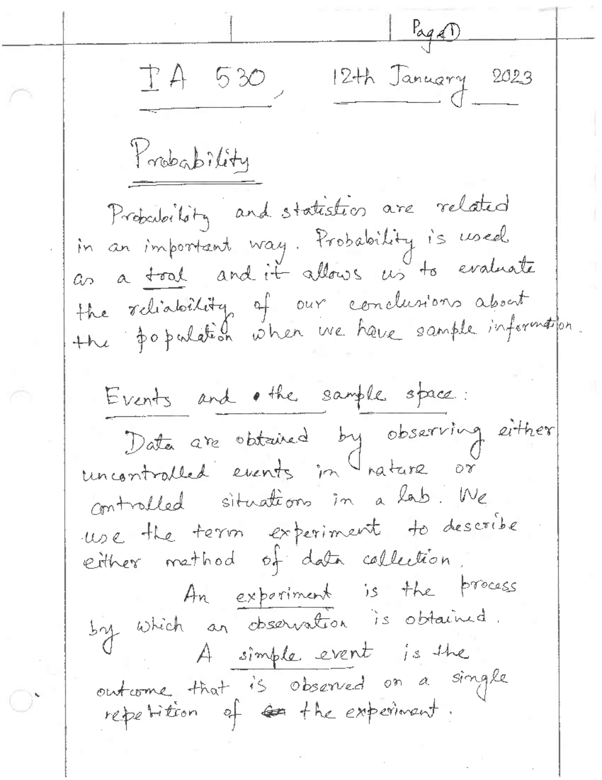 12th January 2023 2 Class Lecture In Depth Notes By The Professor 12th January 2023 2 Class Lecture In Depth Notes By The Professor