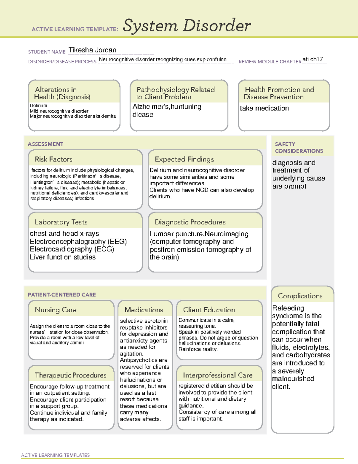 N 102 mental health proctor #25 - ACTIVE LEARNING TEMPLATES System ...