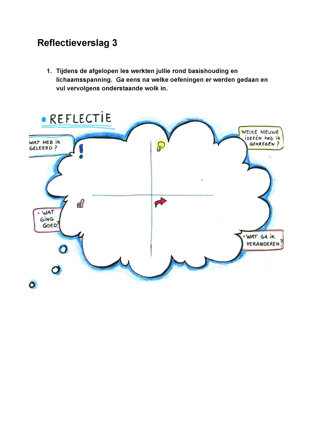 Reflectieverslag 3 - Ga Eens Na Welke Oefeningen Er Werden Gedaan En ...