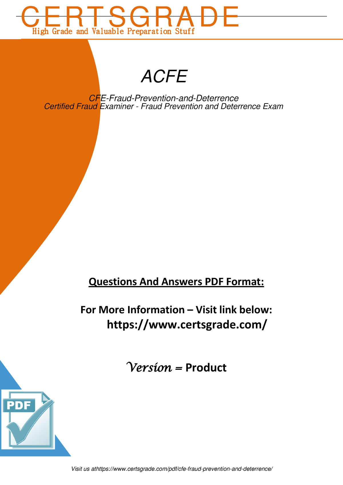 Certification CFE-Fraud-Prevention-and-Deterrence Exam Infor