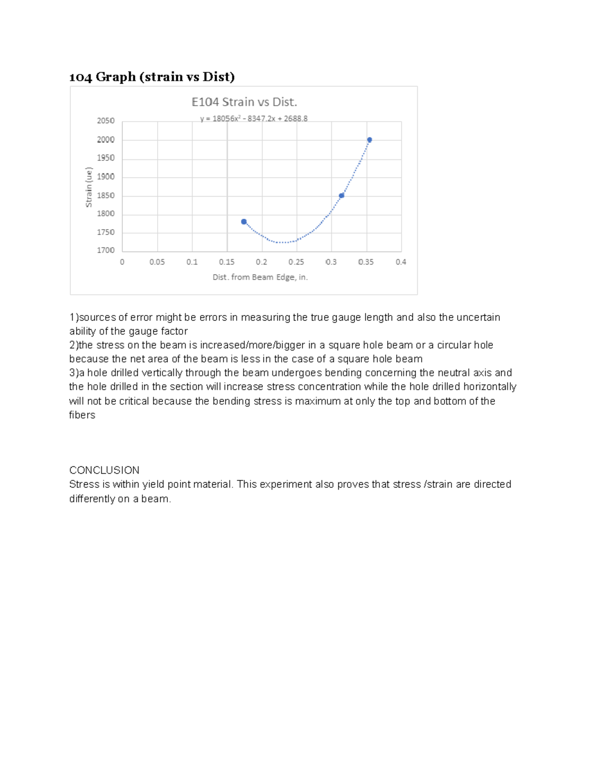 104 Graph (strain vs Dist) - 104 Graph (strain vs Dist) 1)sources of ...