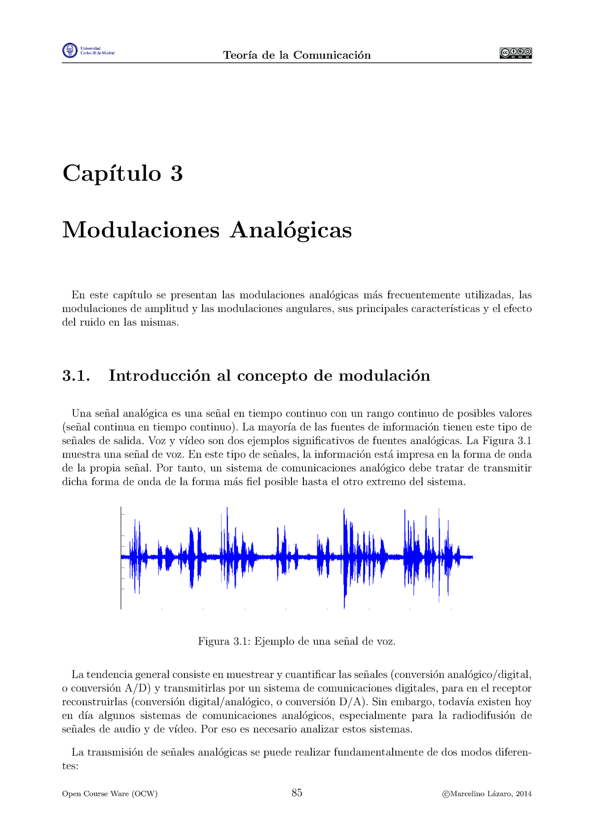 3.1 Al 3.5 Modulación En Amplitud (5 Subtemas) - Cap ́ıtulo 3 ...