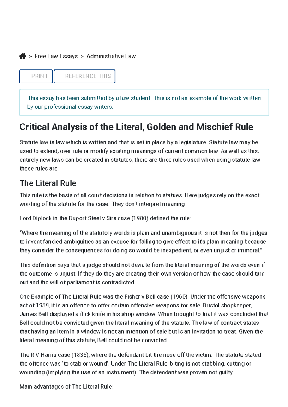 critical-analysis-of-the-literal-golden-mischief-rule-studeersnel