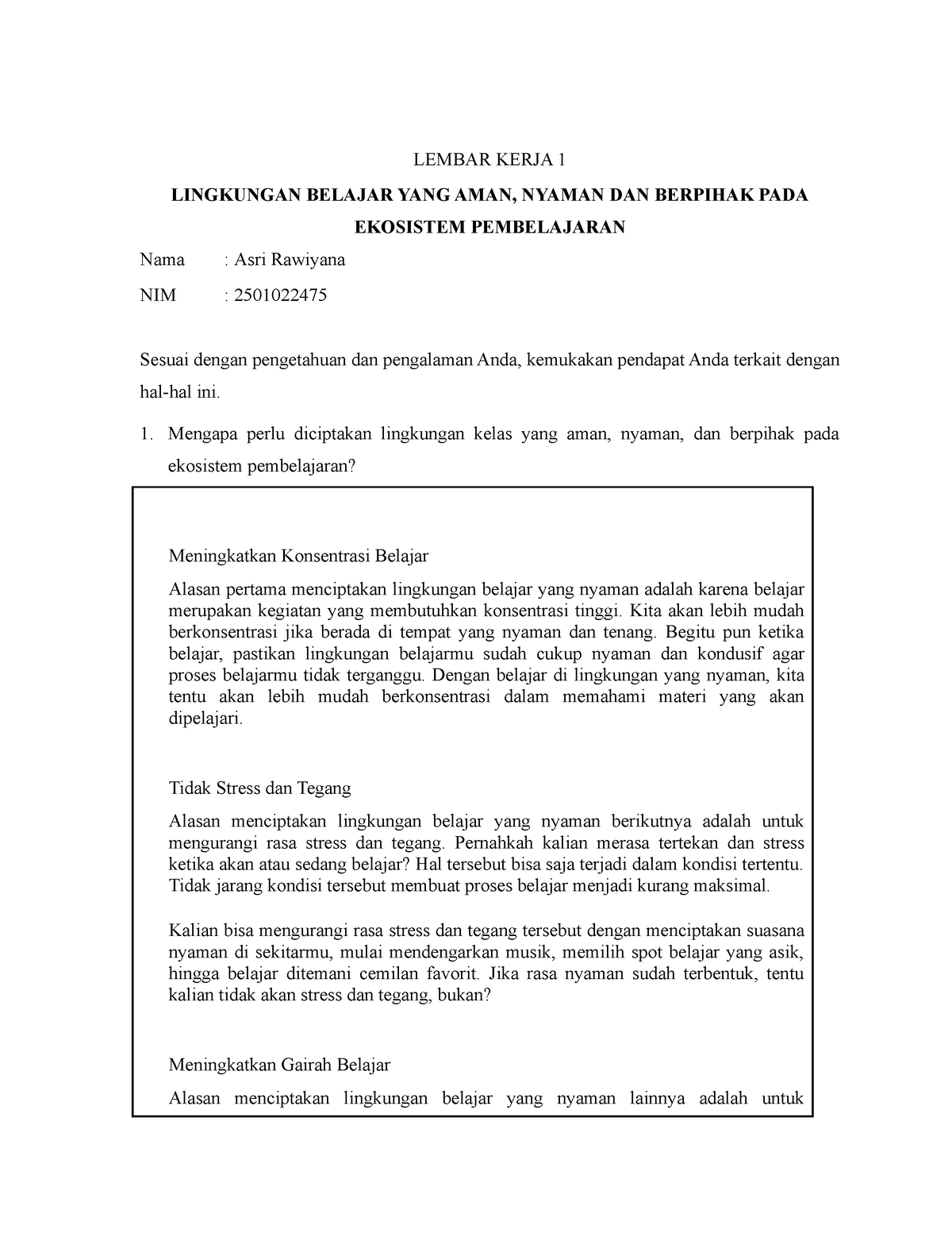 LK-1-Topik 4 Mulai Dari Diri Asesmen - LEMBAR KERJA 1 LINGKUNGAN ...