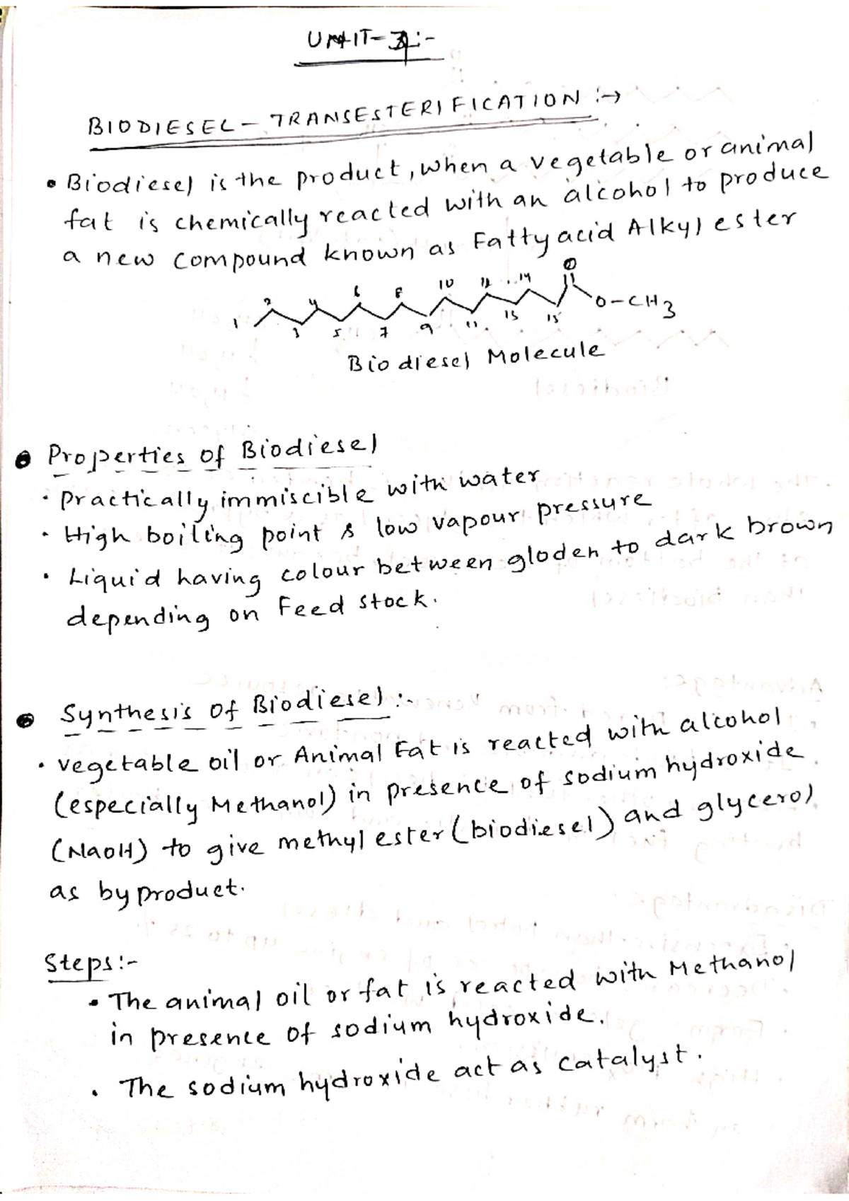 Chem unit-3 imp - Computer science and engineering - Studocu