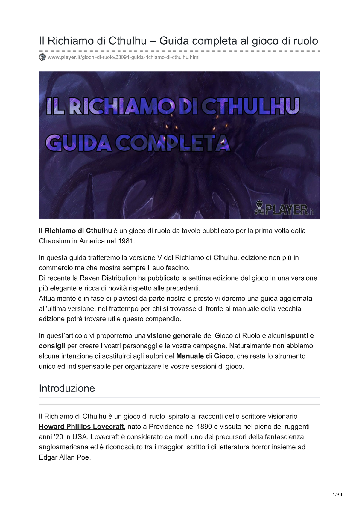 Il richiamo di Cthulhu. Investigatori dell'incubo nell'universo