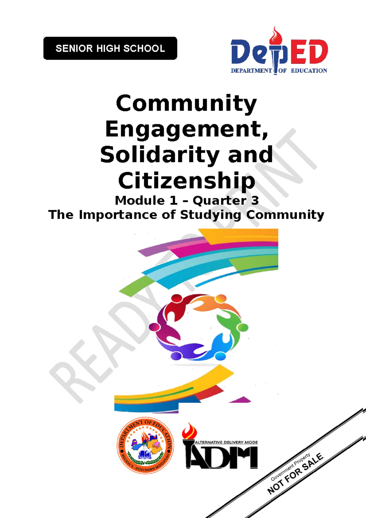 CESC12 Q3 M1 The Importance Of Studying Community V5 - Community ...