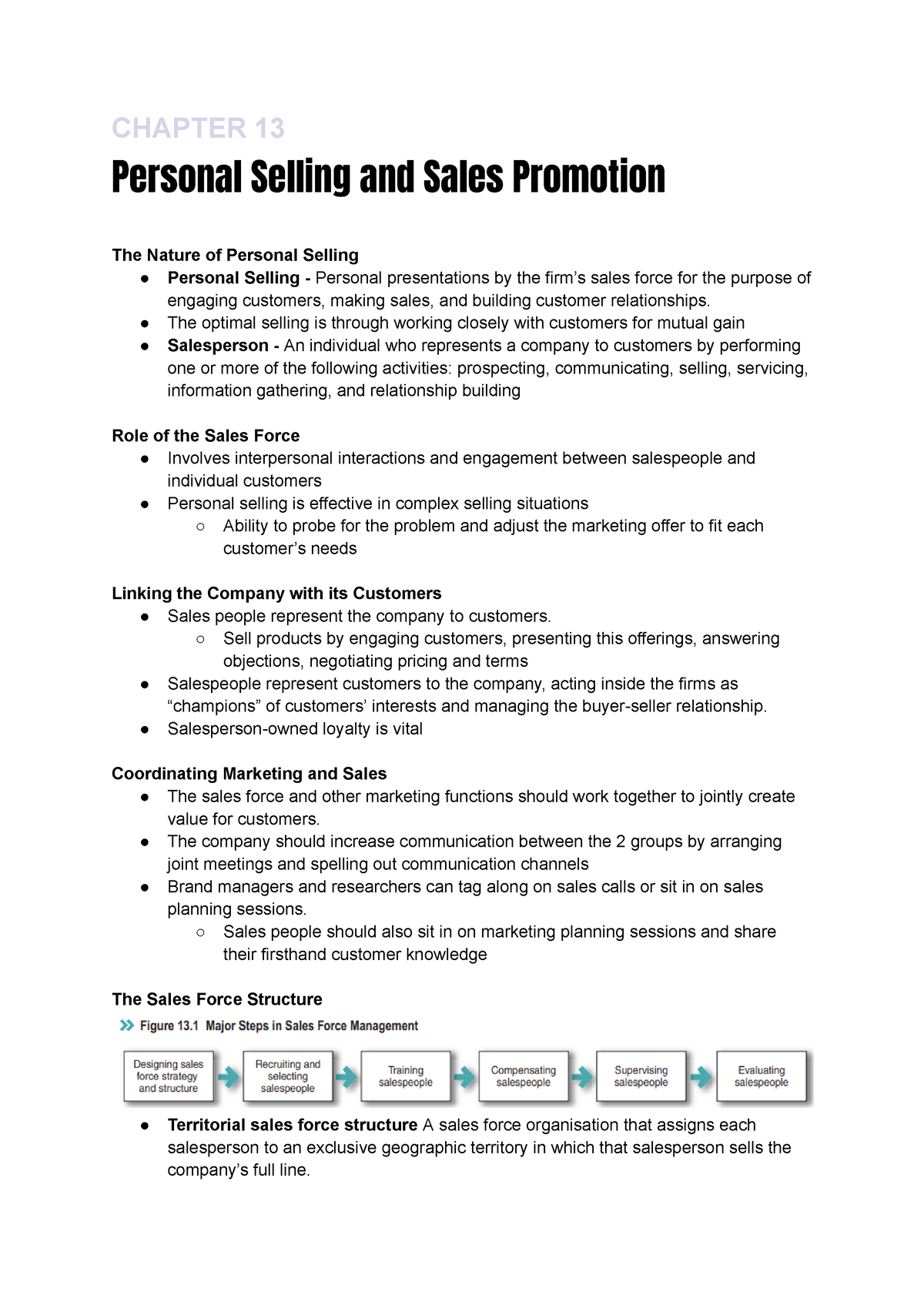 BUSI2204 - Chapter 13 - Communicating Customer Value: Personal Selling ...