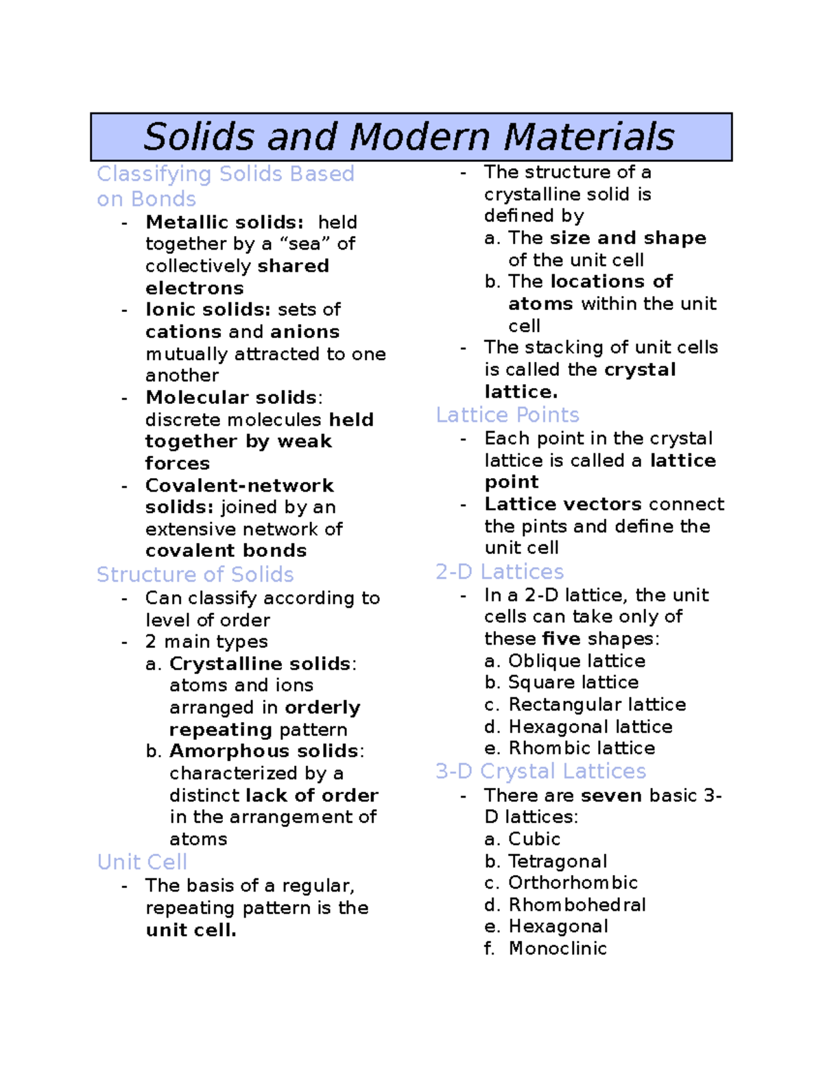 homework 3 modern materials answers