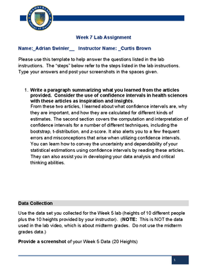 week 3 assignment lab statistics