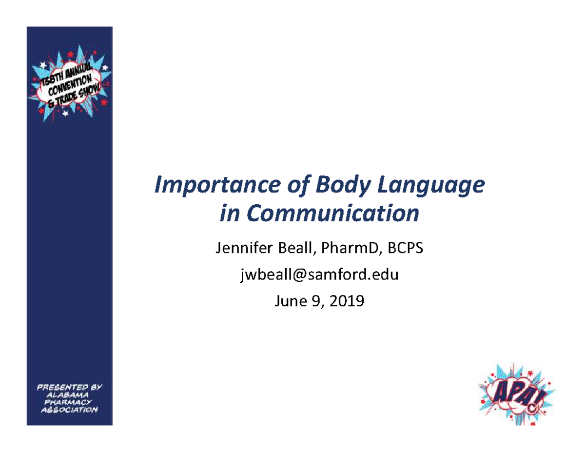 importance of body language in communication essay