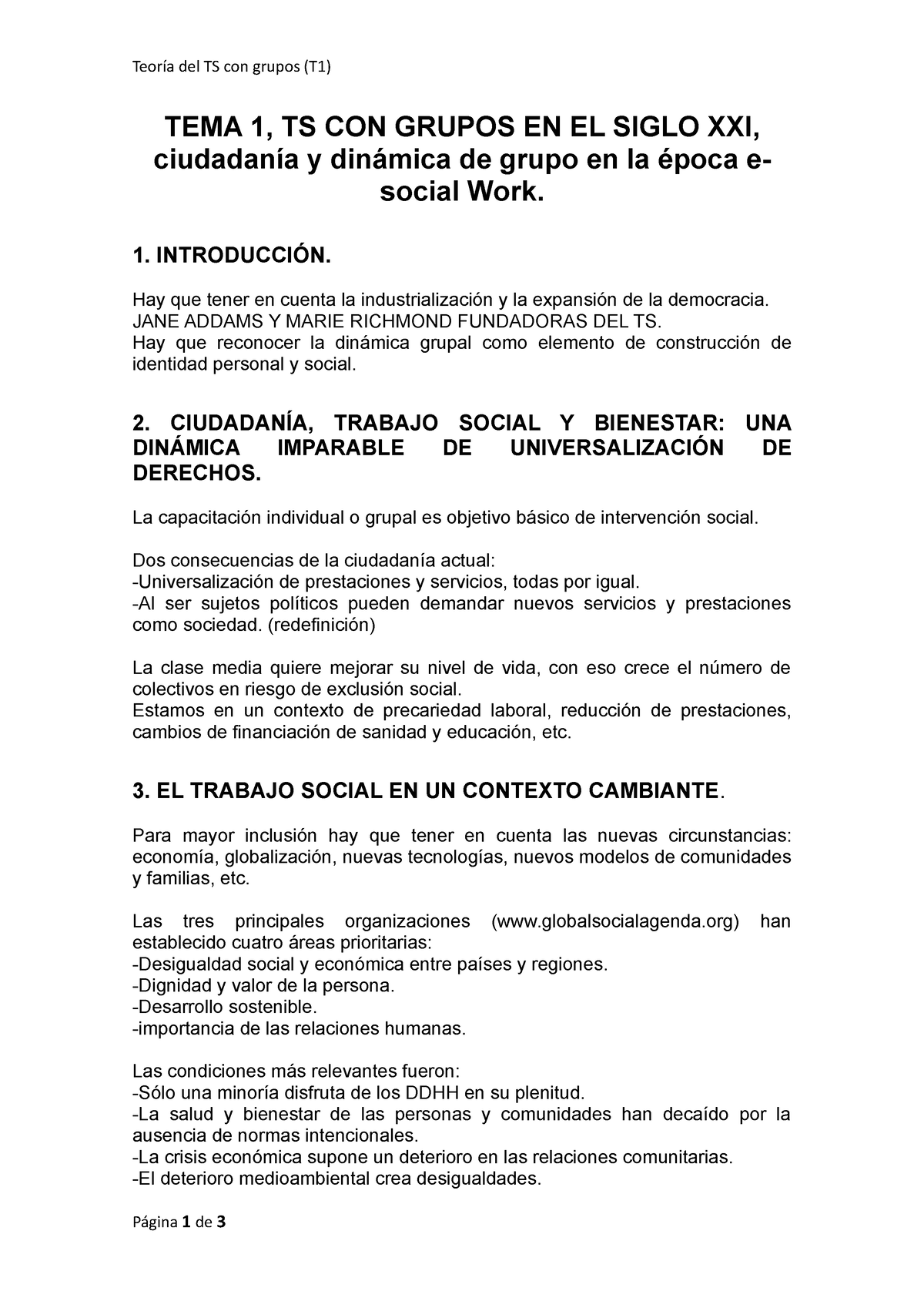 Tema 1 Teoría Del Ts Con Grupos T1 Tema 1 Ts Con Grupos En El Siglo Xxi Ciudadanía Y 2938