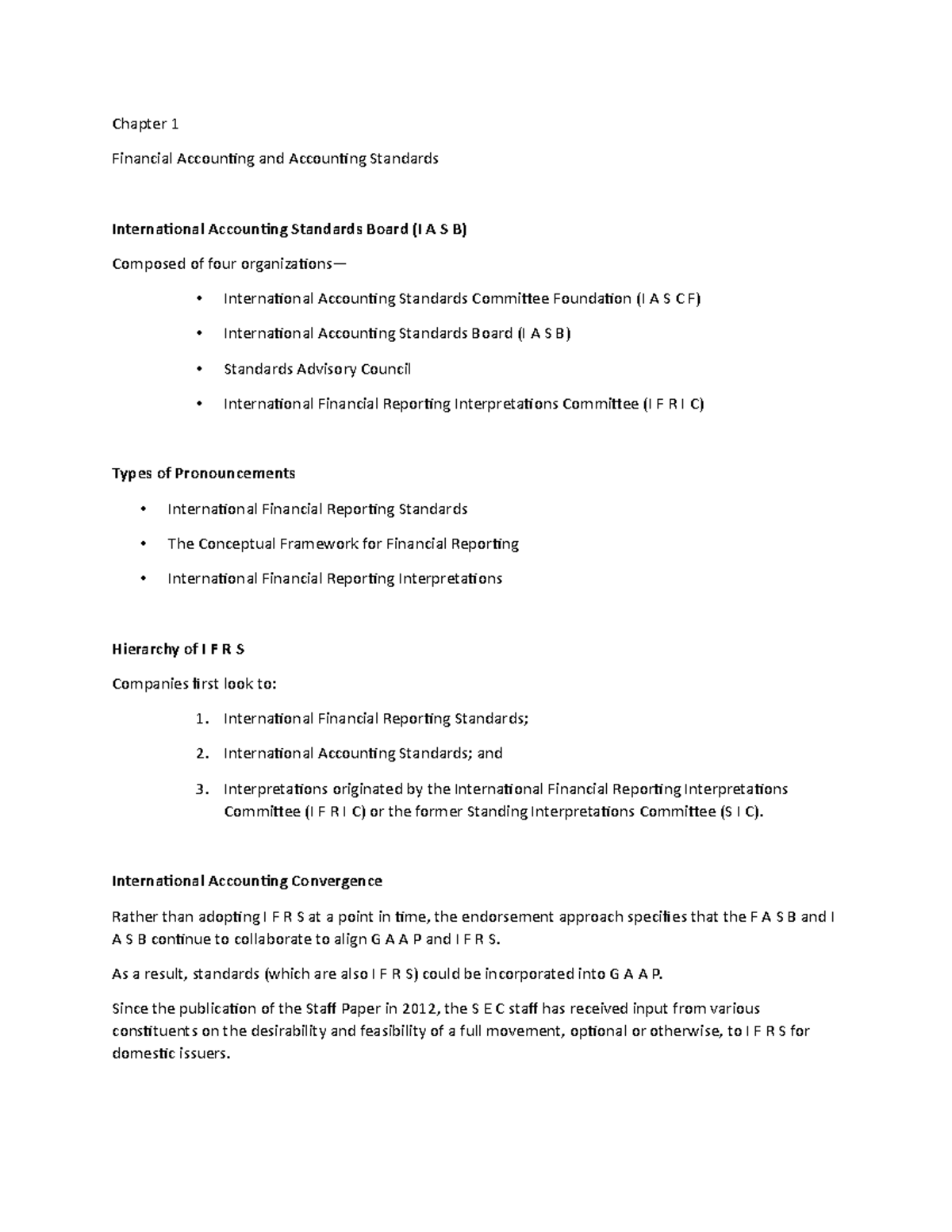 Chapter 1 Lecture Notes 7 - Chapter 1 Financial Accounting And ...