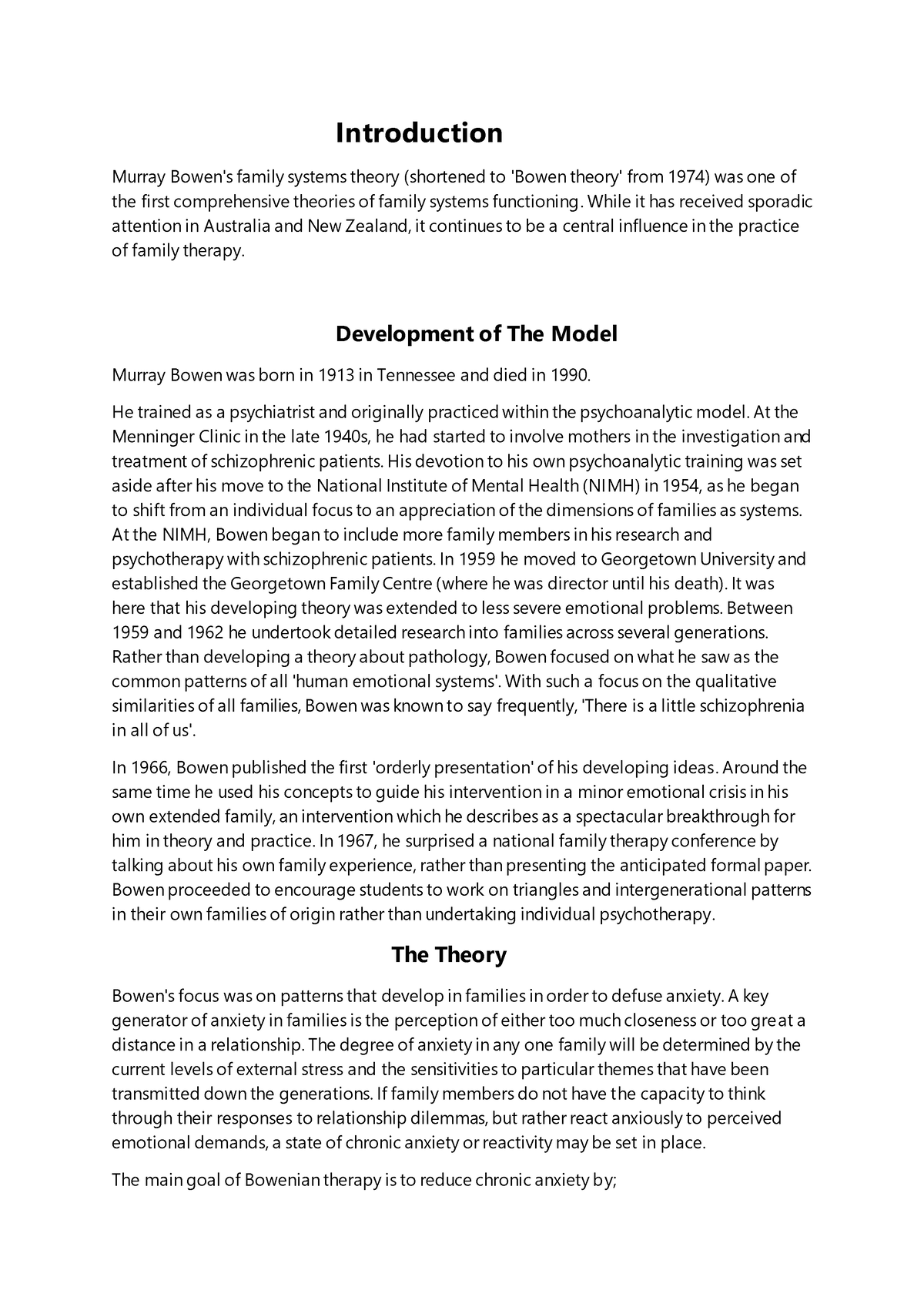 family systems theory uk essay