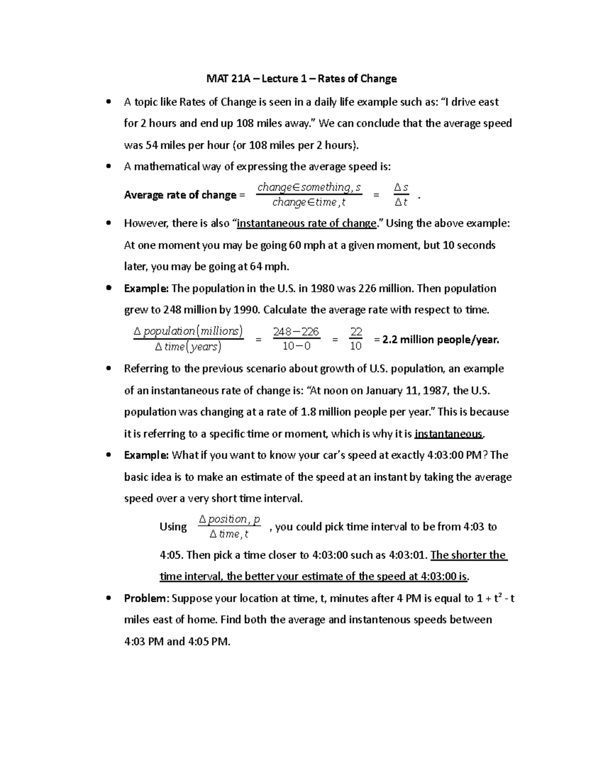 mat-21a-lecture-1-rates-of-change-mat-21a-lecture-1-rates-of