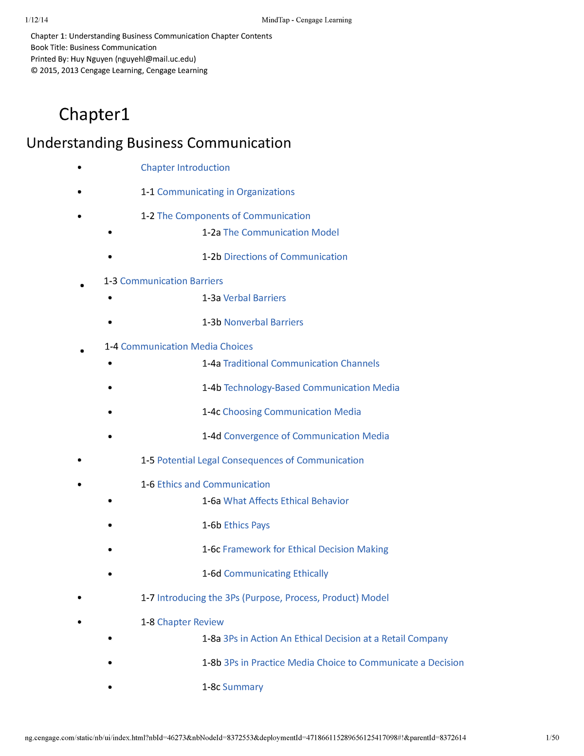 Chapter-1 - Chapter-1 - Chapter 1: Understanding Business Communication ...