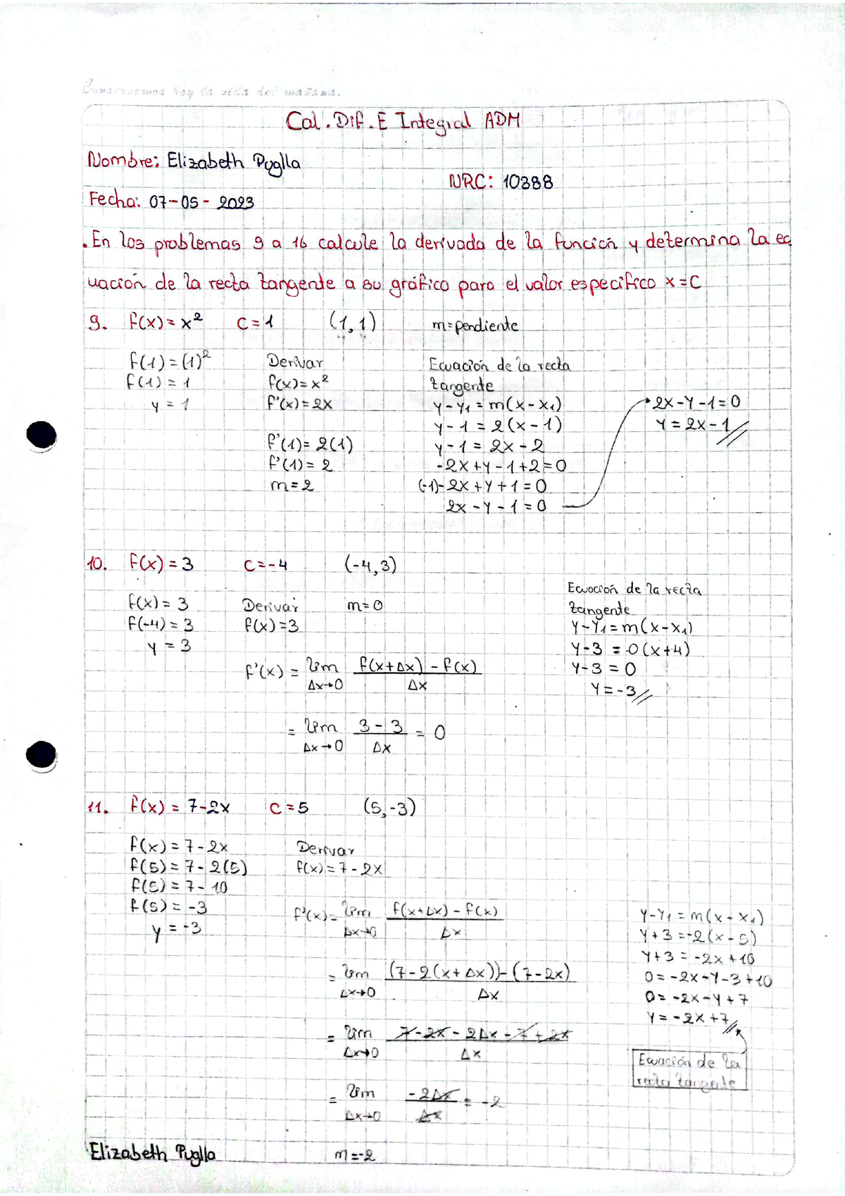 Tarea 1 Calculo - Ejercicios - Cálculo Diferencial E Integral - Studocu