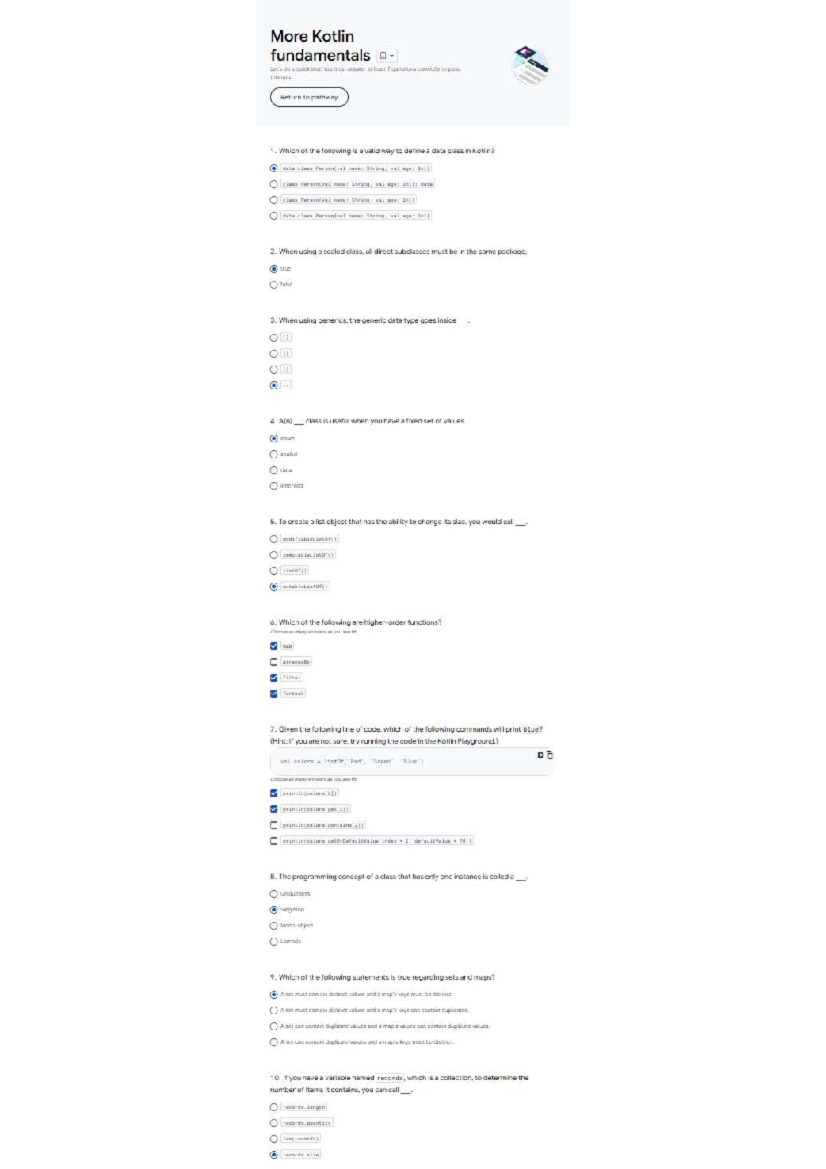 Notes for gryegdht - More Kotlin fundamentals da quick test! You must ...