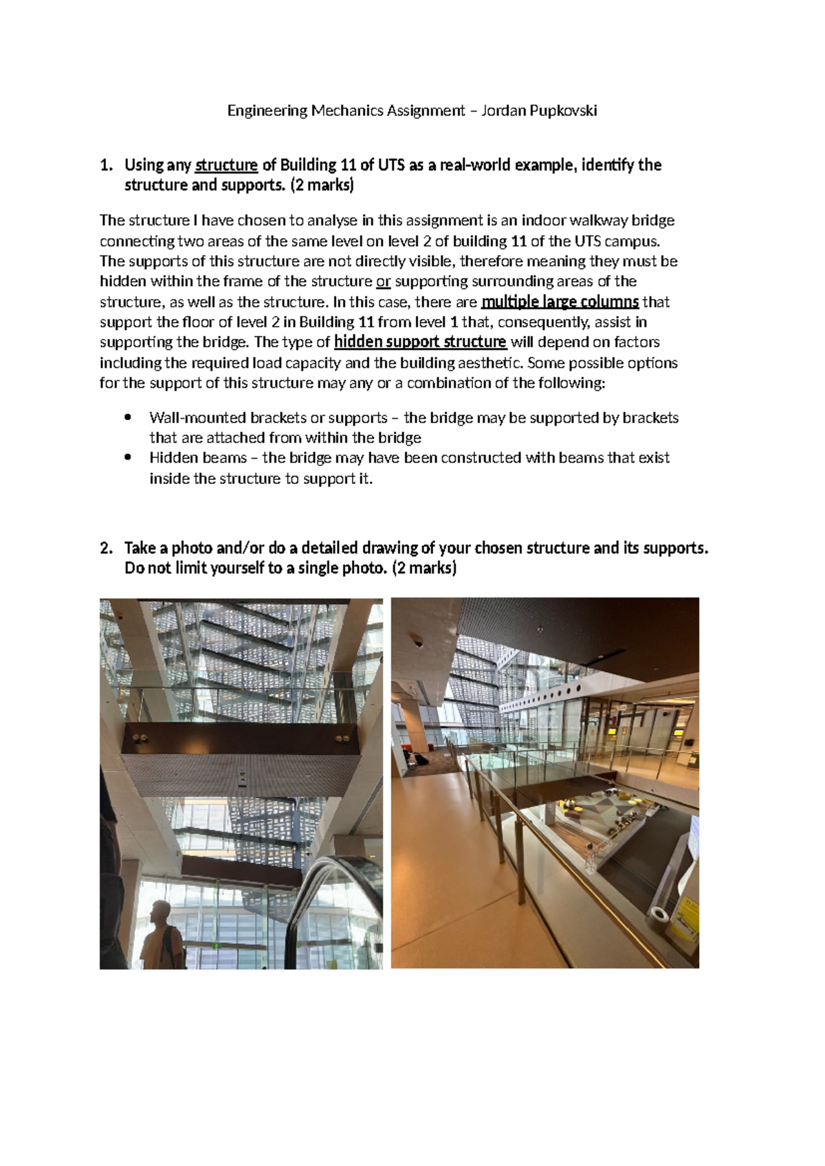 A1 - engineering mechanics assignment 1 - Engineering Mechanics ...