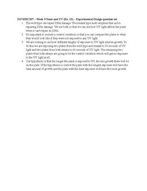 BISC+207+Week+8+26+9+Post+Lab - 21F BISC207 - Weeks 8 & 9 (Ex. 13 ...