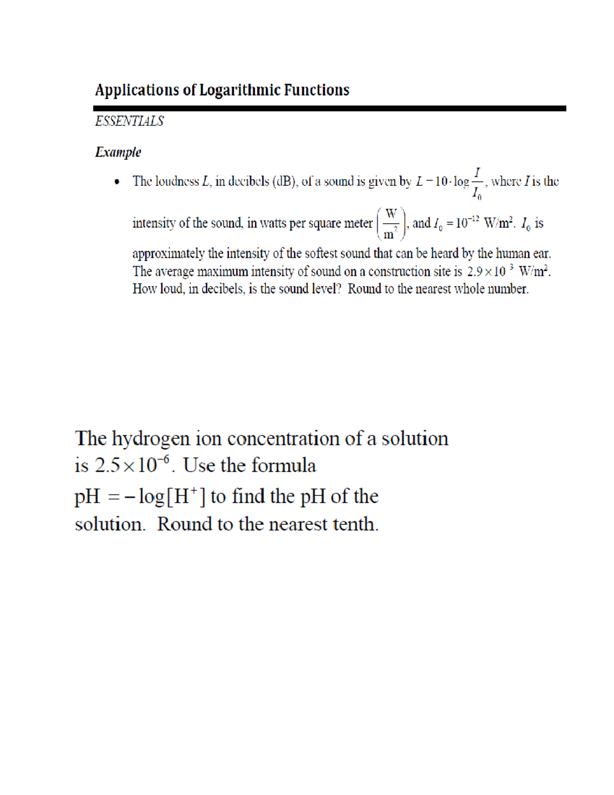 8.7 applications of logarithmic and exponential functions
