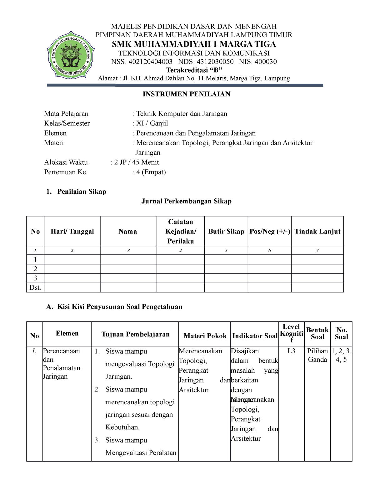 Instrumen Penilaian Ayom OK - MAJELIS PENDIDIKAN DASAR DAN MENENGAH ...