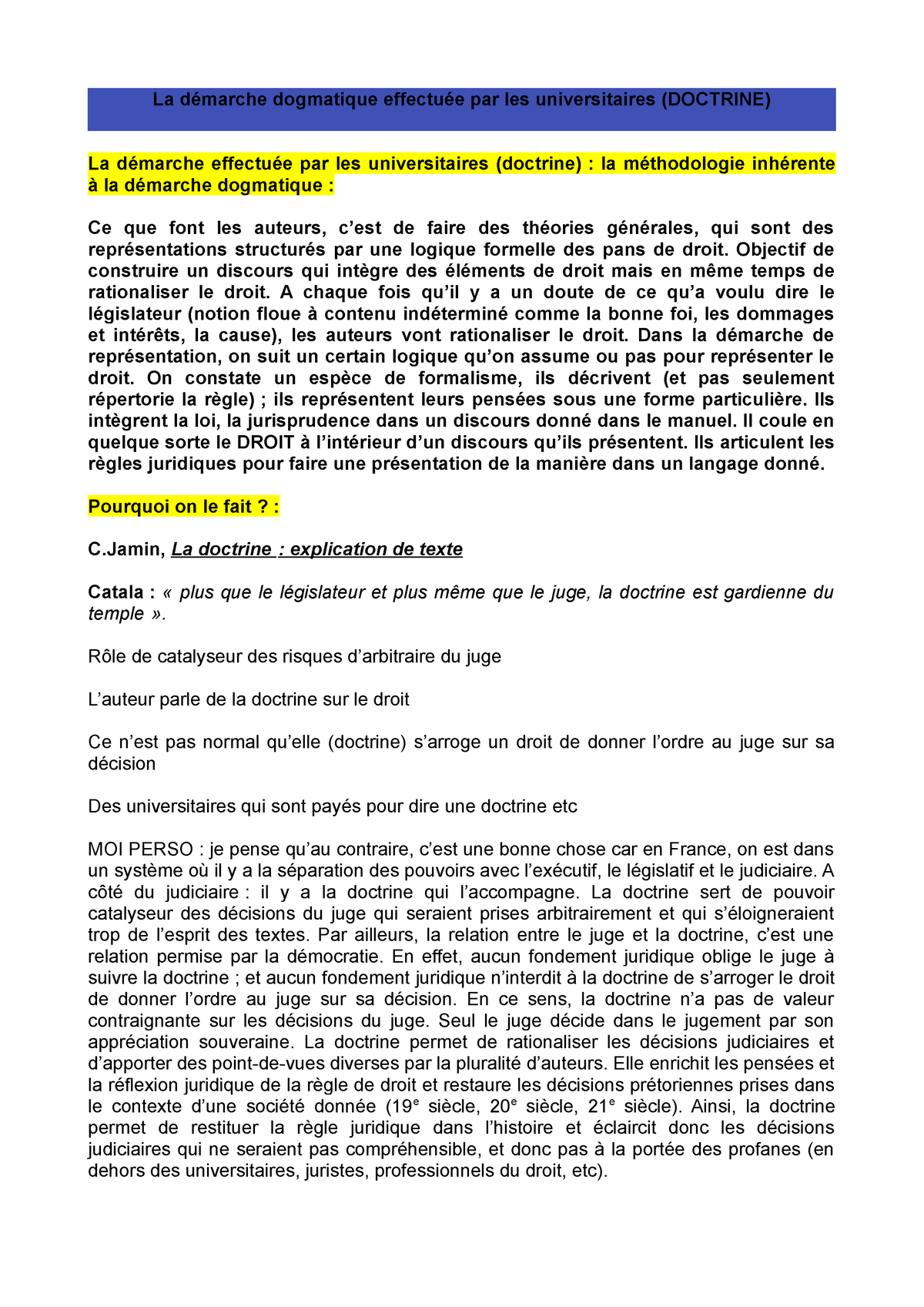 dissertation droit le juge et la loi