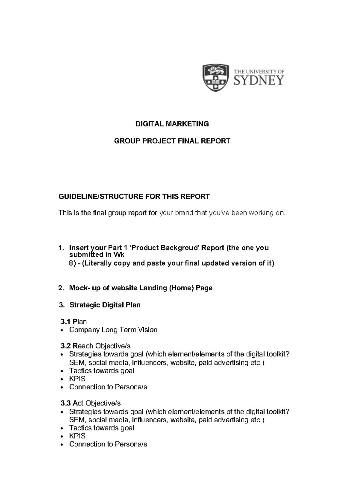 Digital Marketing Group Final Reports 2 (24) - DIGITAL MARKETING GROUP ...
